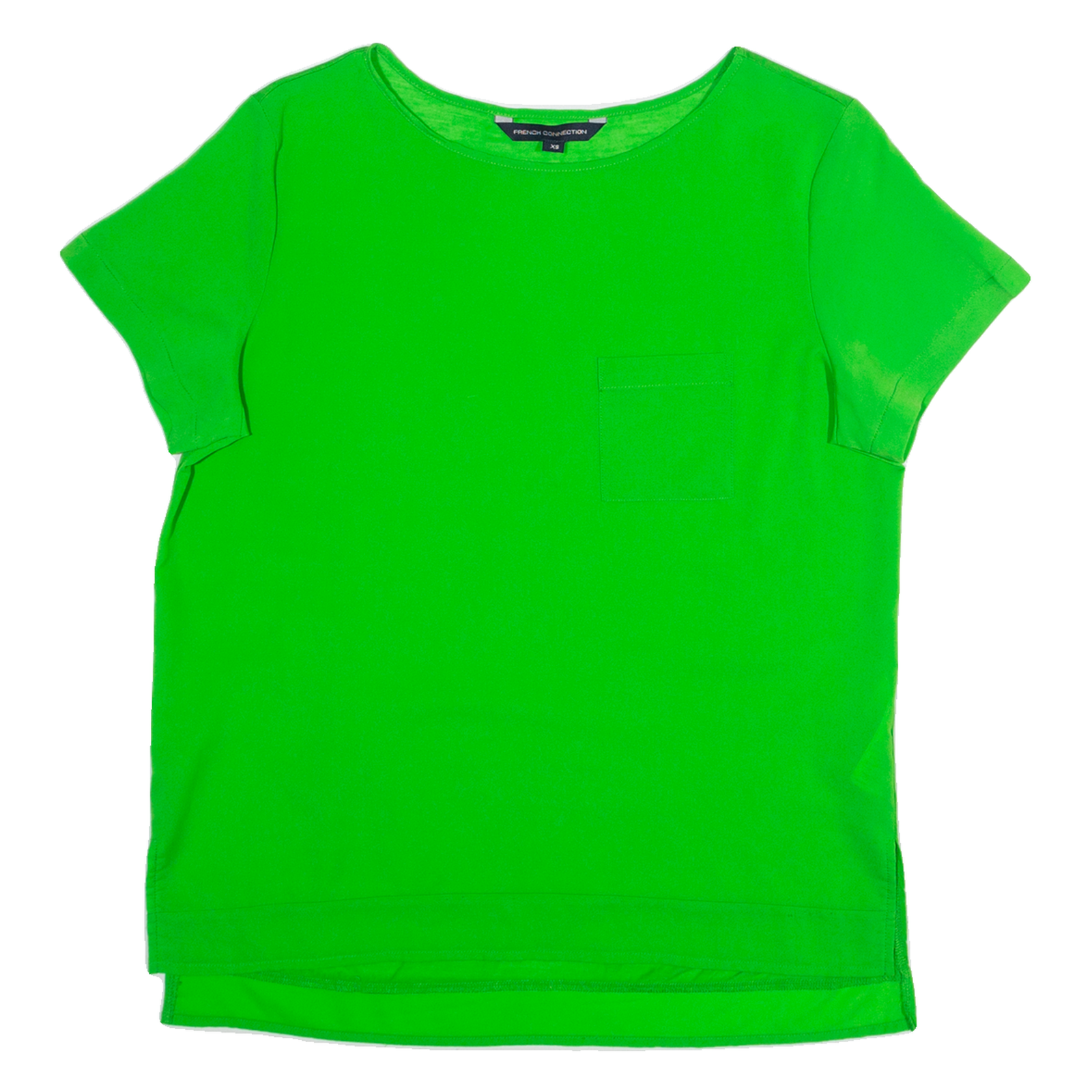 FRENCH CONNECTION Womens T-Shirt Green XS Refurbished - N/A refurbished available on Cerqular