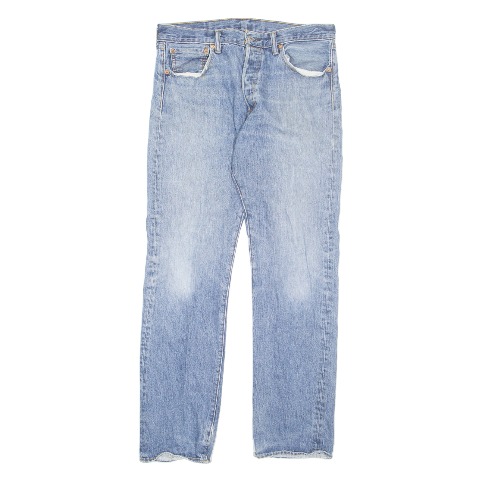 LEVI'S Womens Jeans Blue Regular Straight W32 L31 Refurbished - N/A refurbished available on Cerqular