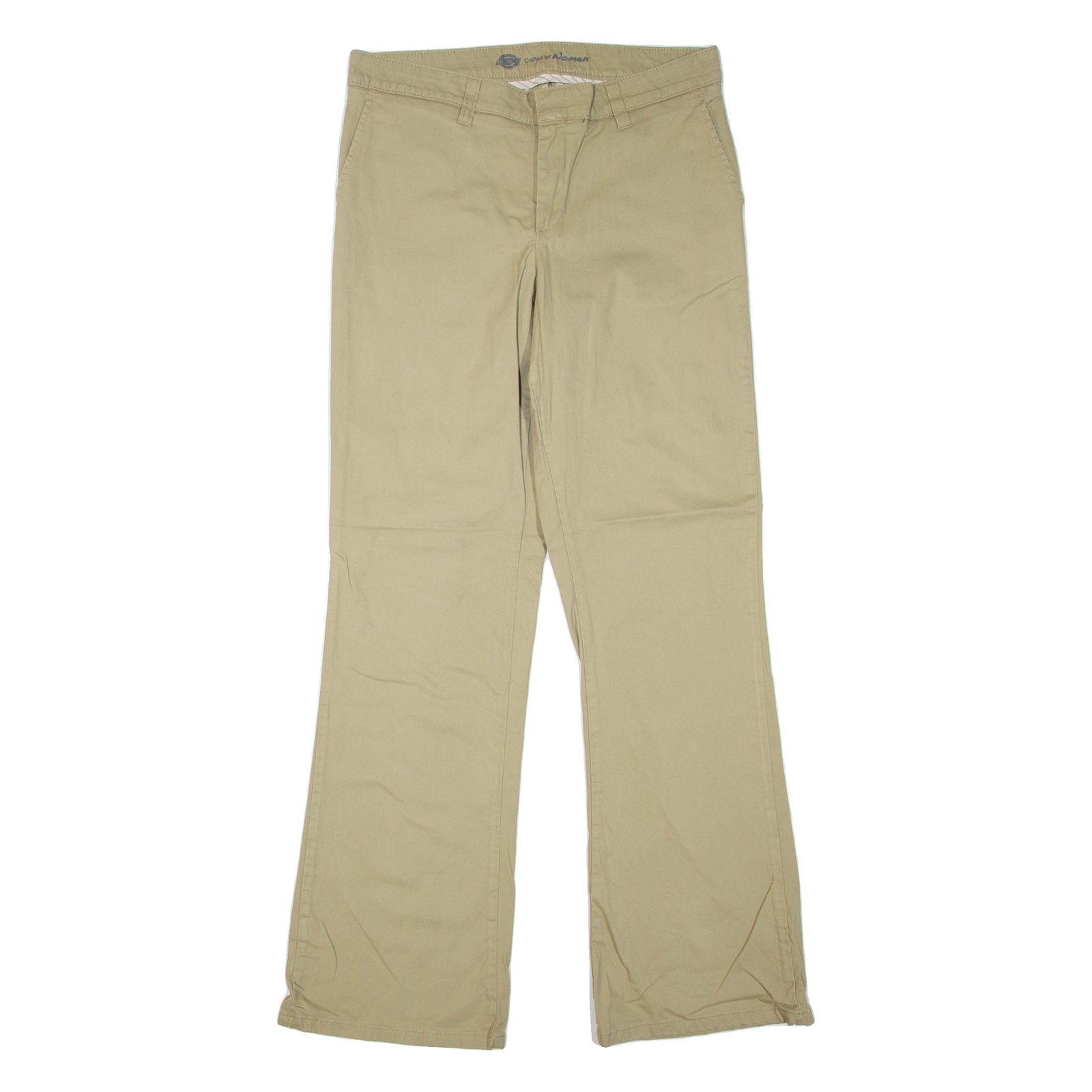 DICKIES Womens Trousers Beige Slim Bootcut W30 L31 Refurbished - N/A refurbished available on Cerqular