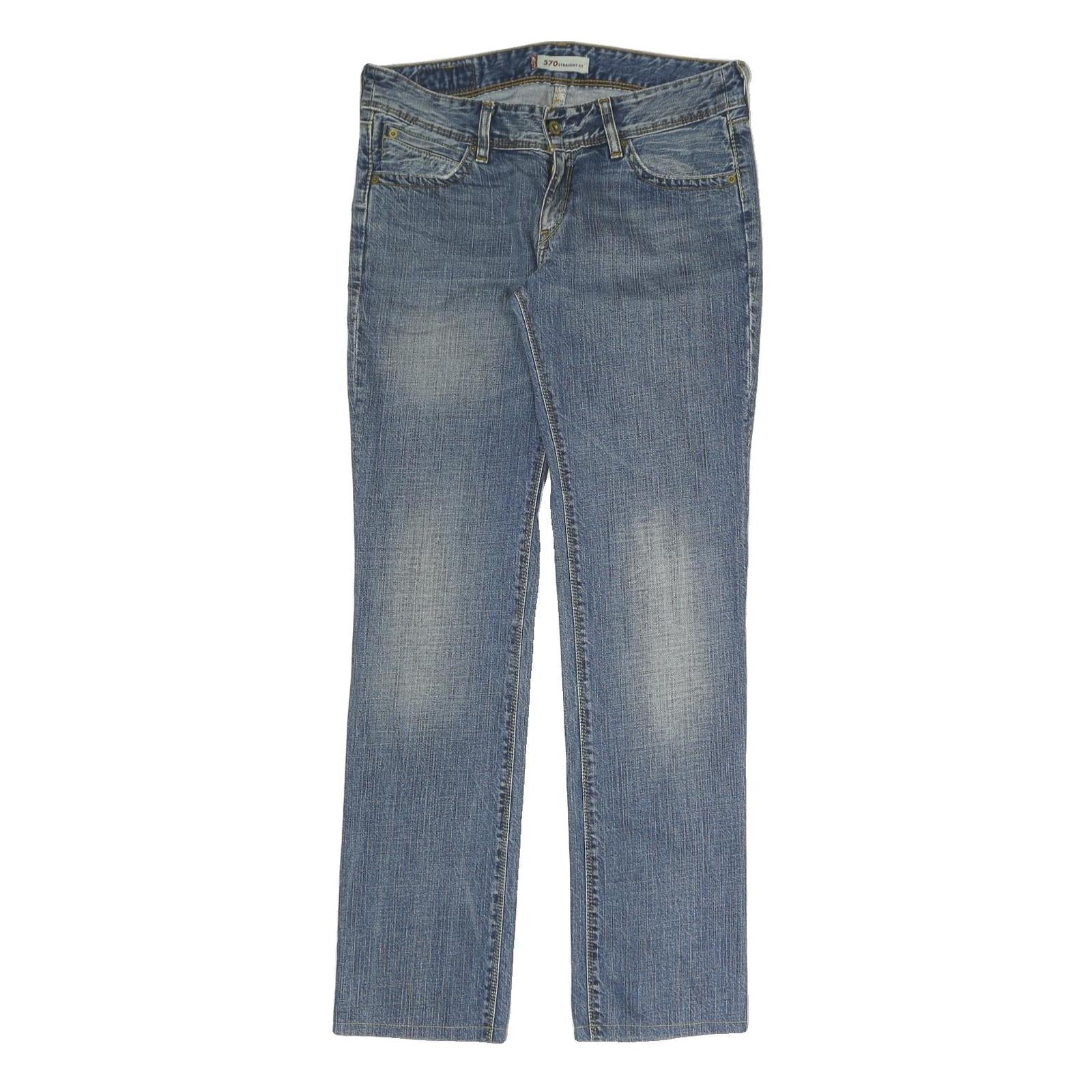 LEVI'S 570 Mens Jeans Blue Regular Straight Denim Medium W31 L34 Zip Cotton Refurbished - N/A refurbished available on Cerqular