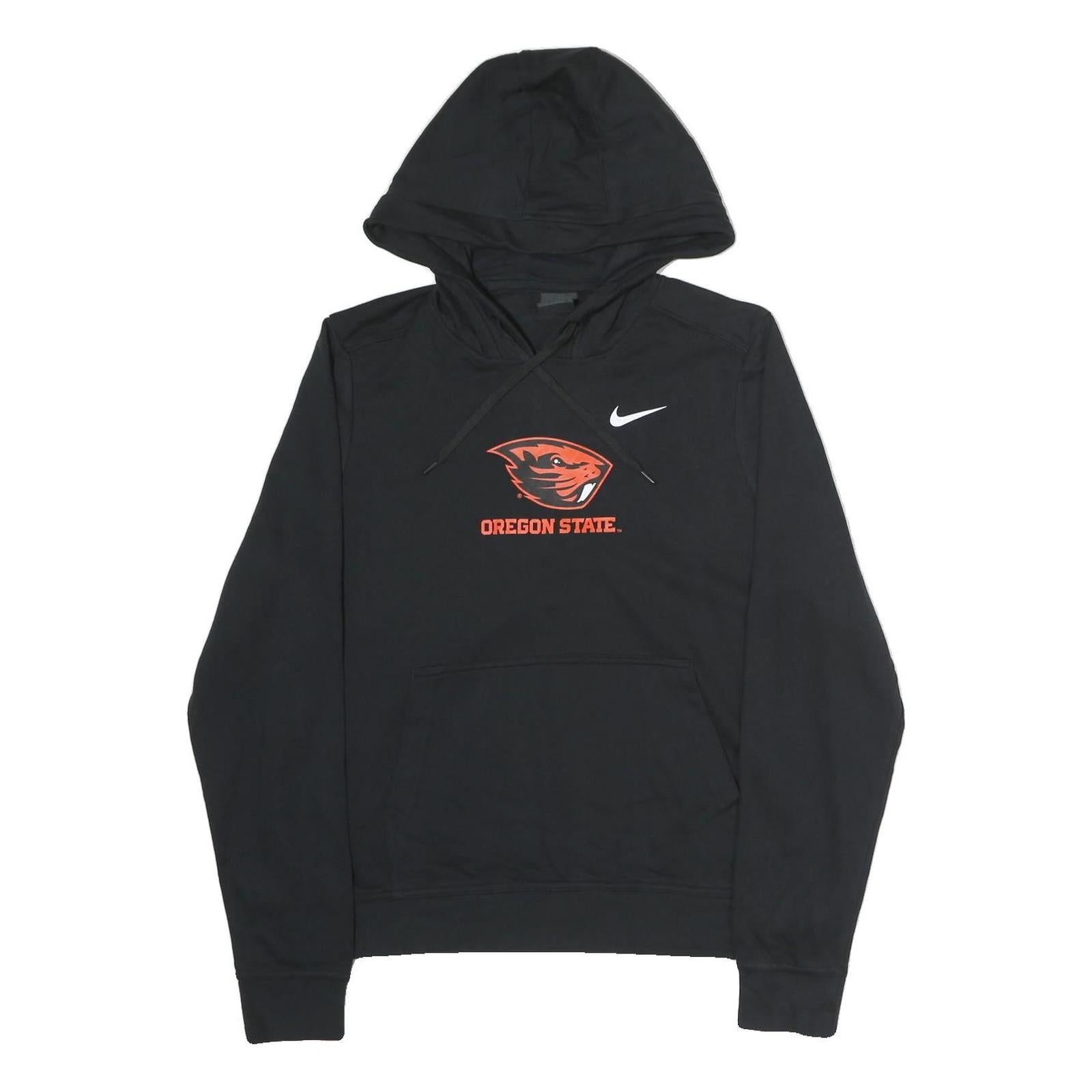 NIKE Womens Black Oregon State Pullover Hoodie L Sports Cotton Sweatshirt Refurbished - N/A refurbished available on Cerqular