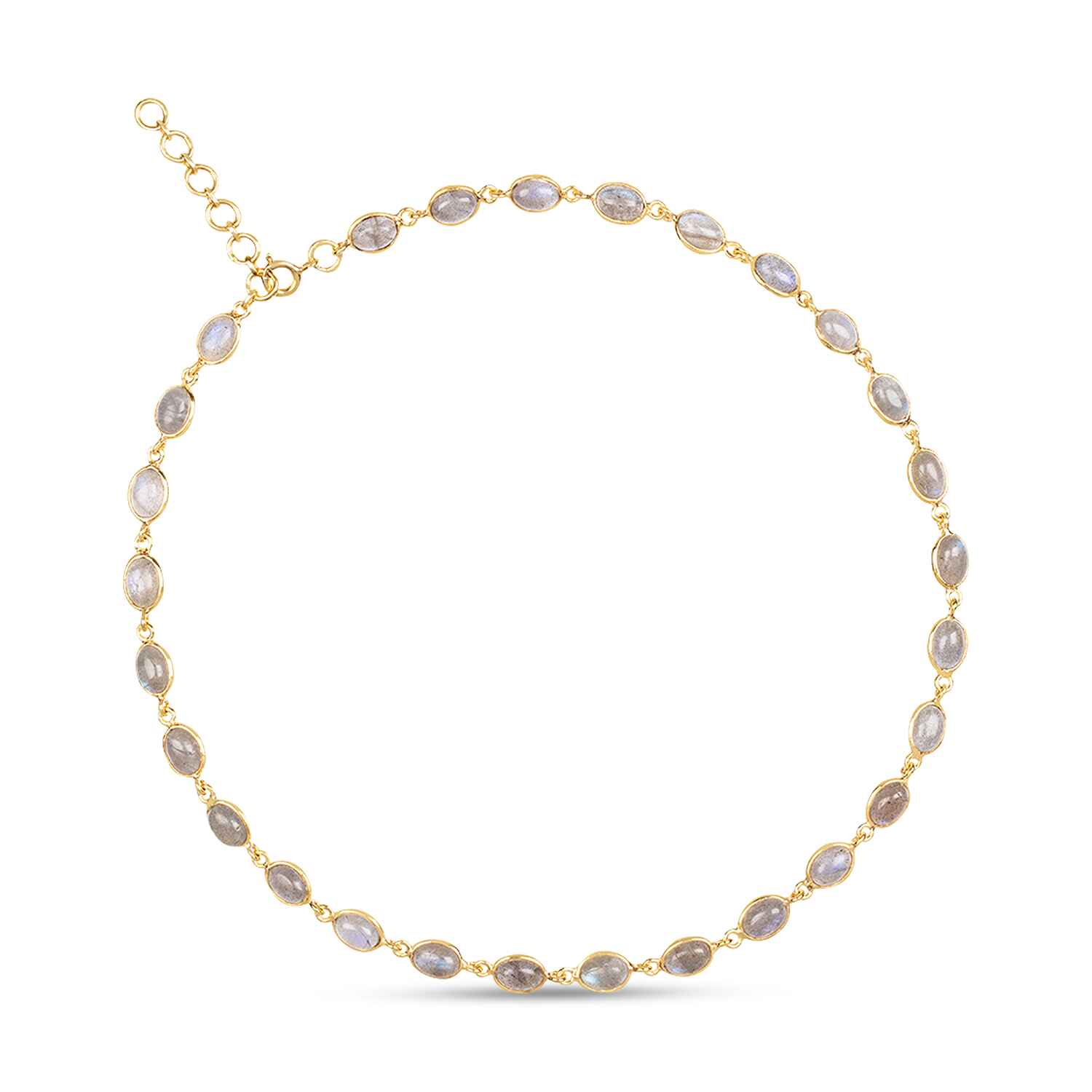 Luna Labradorite Gold Chain Necklace Refurbished - Amadeus (This could refer to multiple things, such as the 1 refurbished available on Cerqular