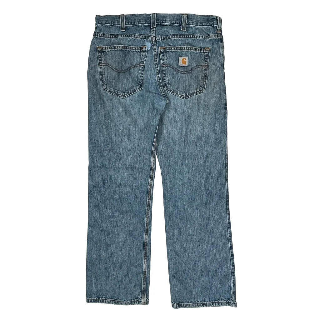 Buy Carhartt Jeans - 34W 31L Blue Cotton Refurbished - $52.25 Carhartt Jeans - 34W 31L Blue Cotton Refurbished - Thrifted (note: this is a term often used to describe second- refurbished available on Cerqular