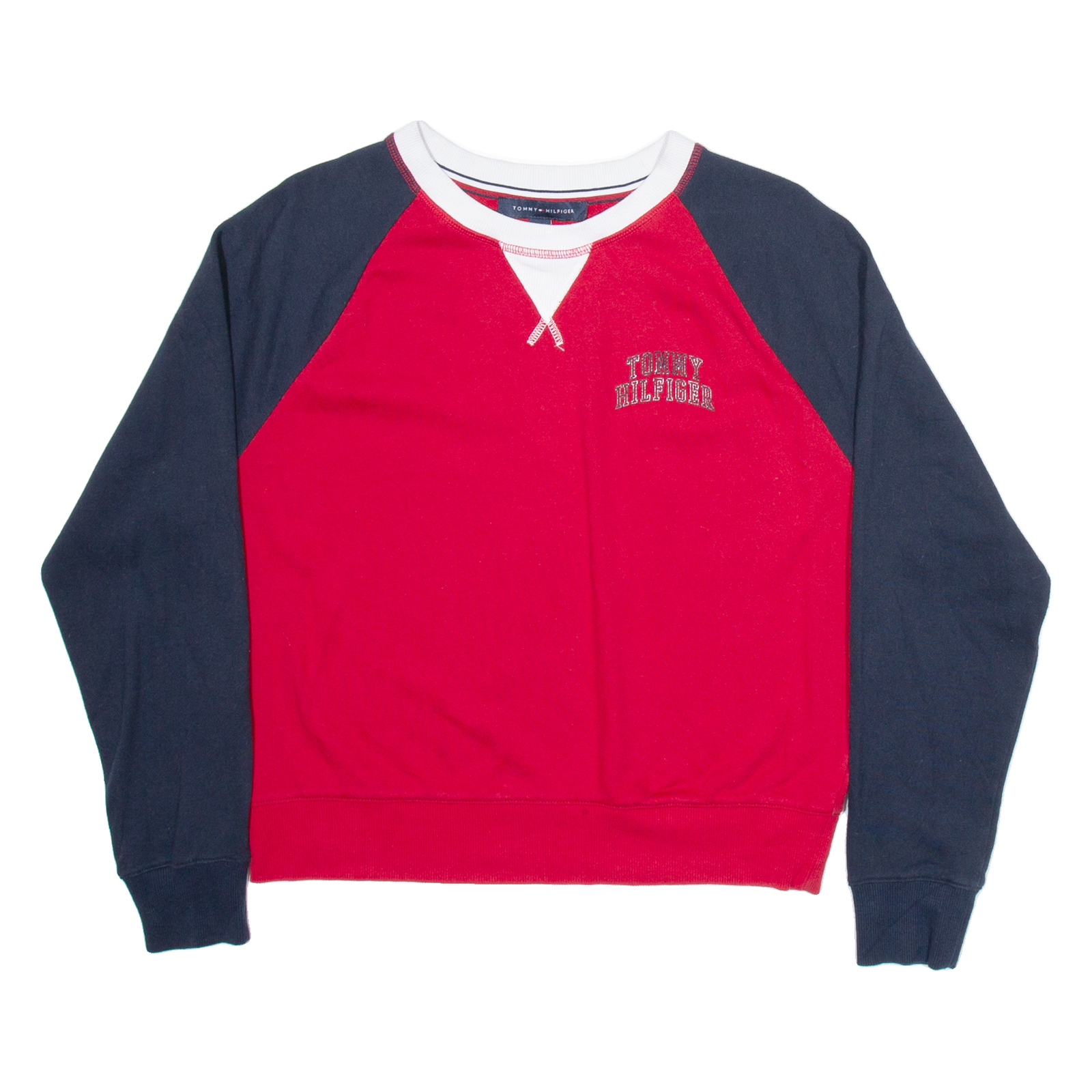 TOMMY HILFIGER Cropped Womens Sweatshirt Red M Refurbished - N/A refurbished available on Cerqular