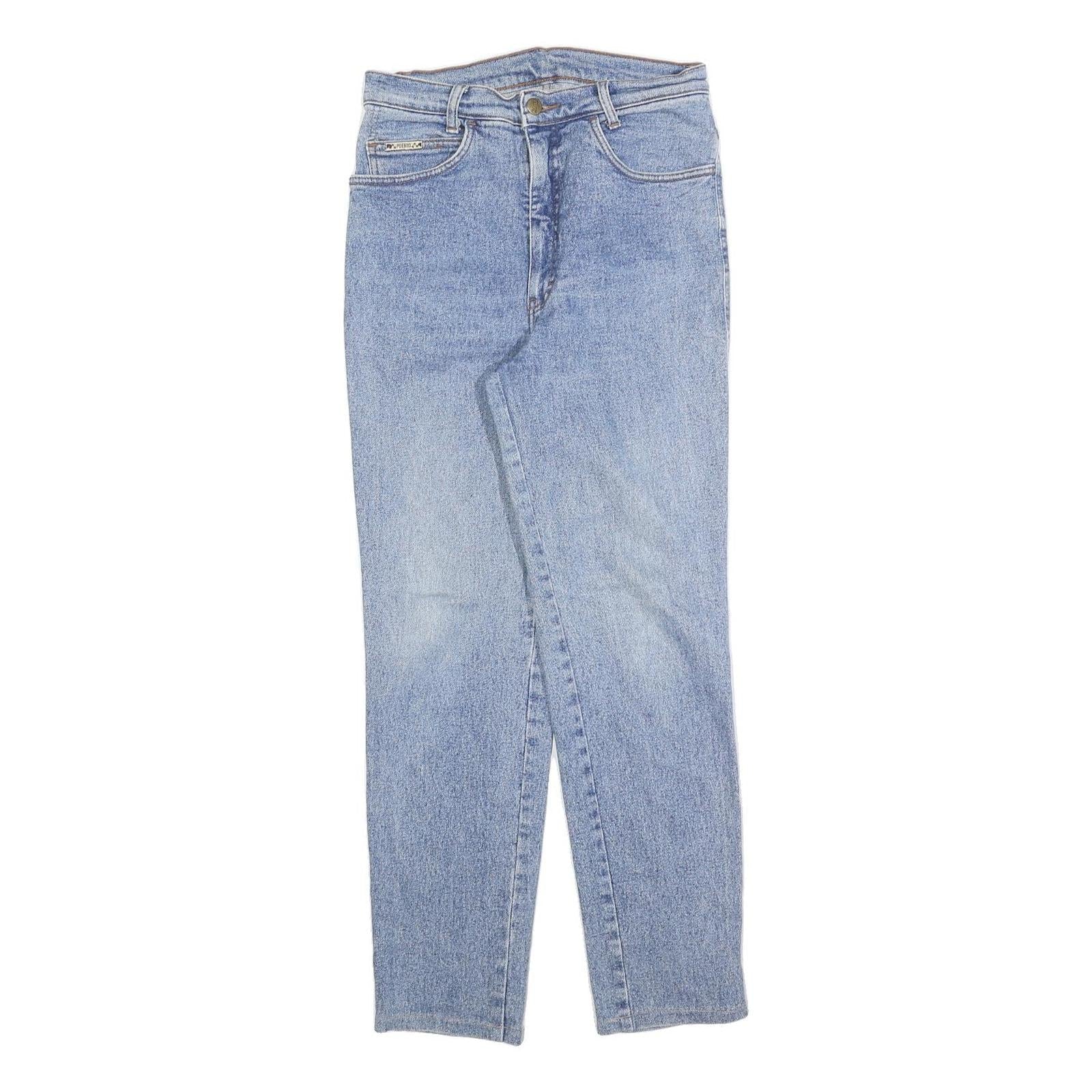 PUEBLO Womens Regular Fit Blue Denim Regular Jeans W28 L28 Classic Cotton Blend Refurbished - N/A refurbished available on Cerqular