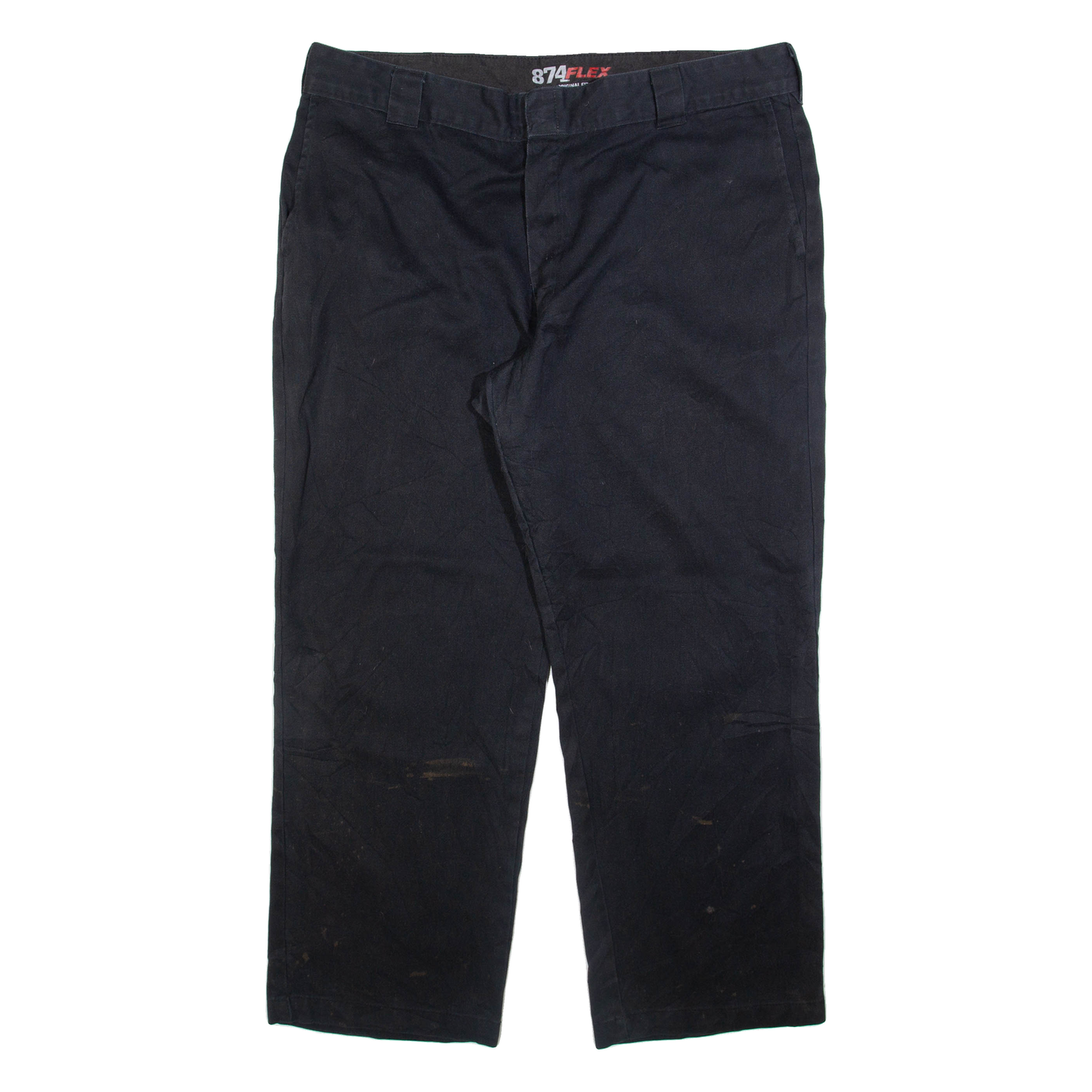 DICKIES 874 Workwear Mens Trousers Black Regular Straight W42 L30 Refurbished - N/A refurbished available on Cerqular