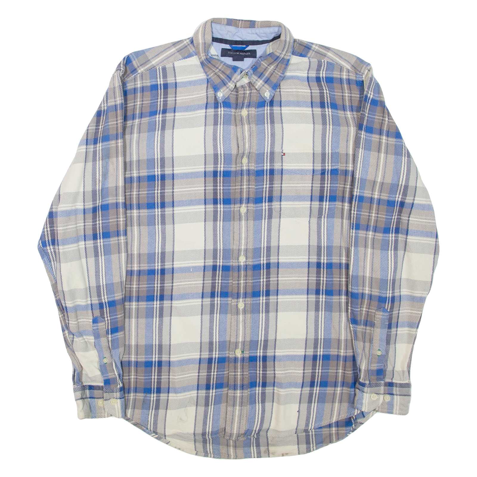 Buy TOMMY HILFIGER Mens Shirt Blue Check Long Sleeve L Refurbished - $28.59 TOMMY HILFIGER Mens Shirt Blue Check Long Sleeve L Refurbished - N/A refurbished available on Cerqular