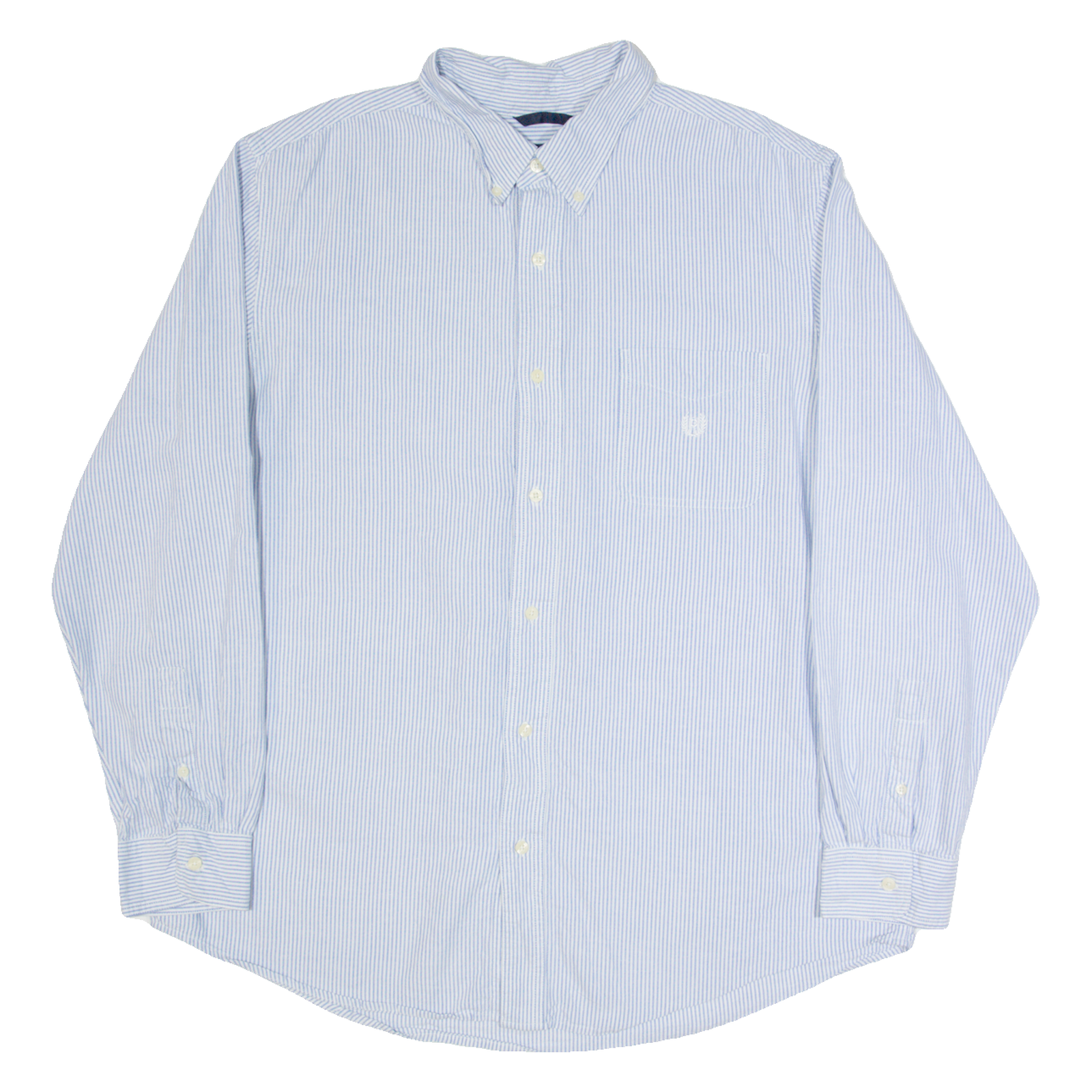 CHAPS Mens Shirt Blue Striped Long Sleeve XL Refurbished - N/A refurbished available on Cerqular