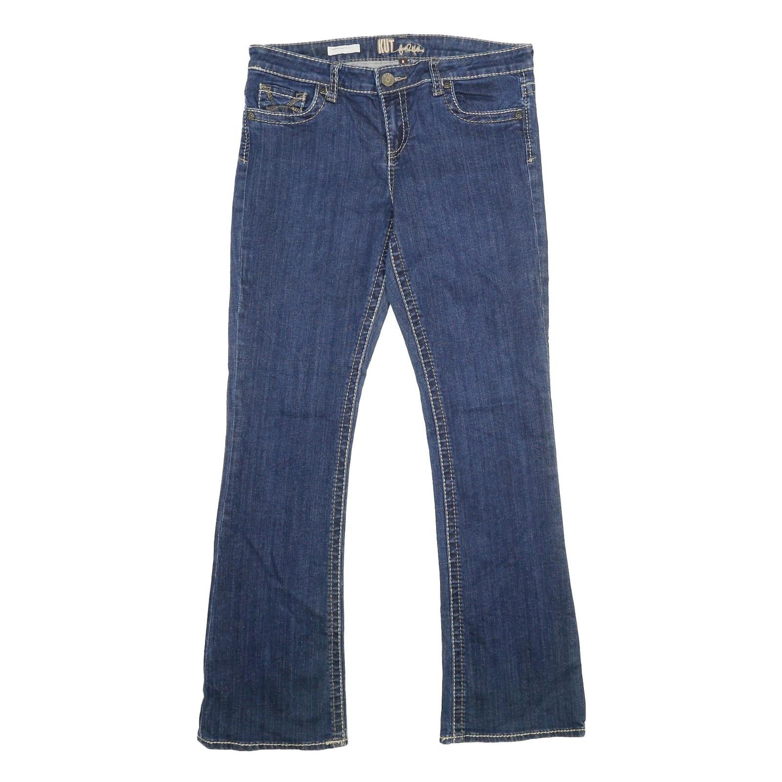KUT Womens Jeans Blue Regular Bootcut Denim Medium W32 L32 Stylish Casual Fit Refurbished - N/A refurbished available on Cerqular