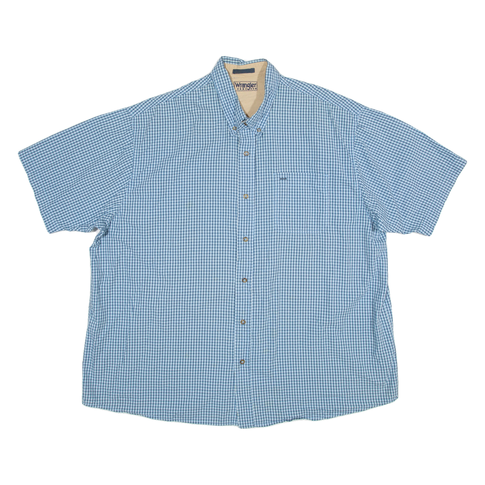 Buy WRANGLER Mens Shirt Blue Check 2XL Refurbished - $28.59 WRANGLER Mens Shirt Blue Check 2XL Refurbished - N/A refurbished available on Cerqular