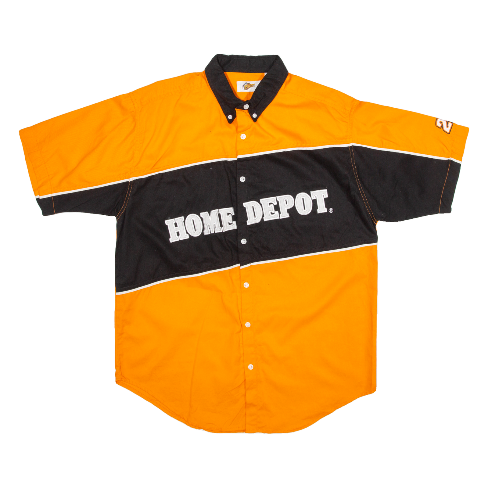 WINNERS CIRCLE Home Depot Mens Worker Shirt Orange M Refurbished - N/A refurbished available on Cerqular