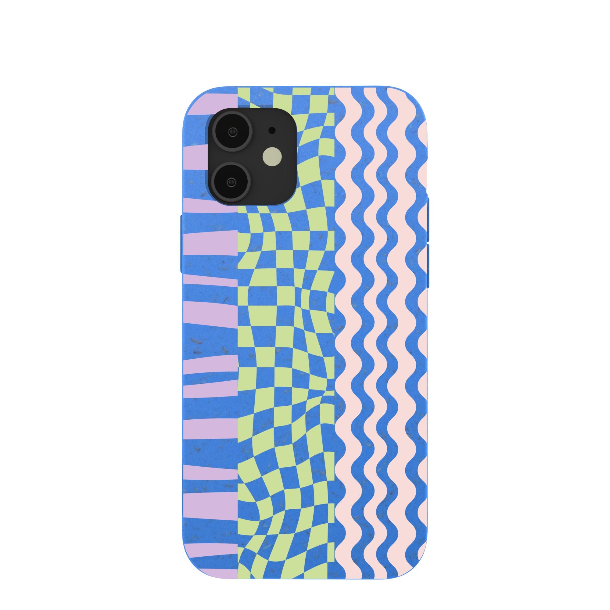 Electric Blue Mixed Up iPhone 12/ iPhone 12 Pro Case Refurbished - Pela Case refurbished available on Cerqular