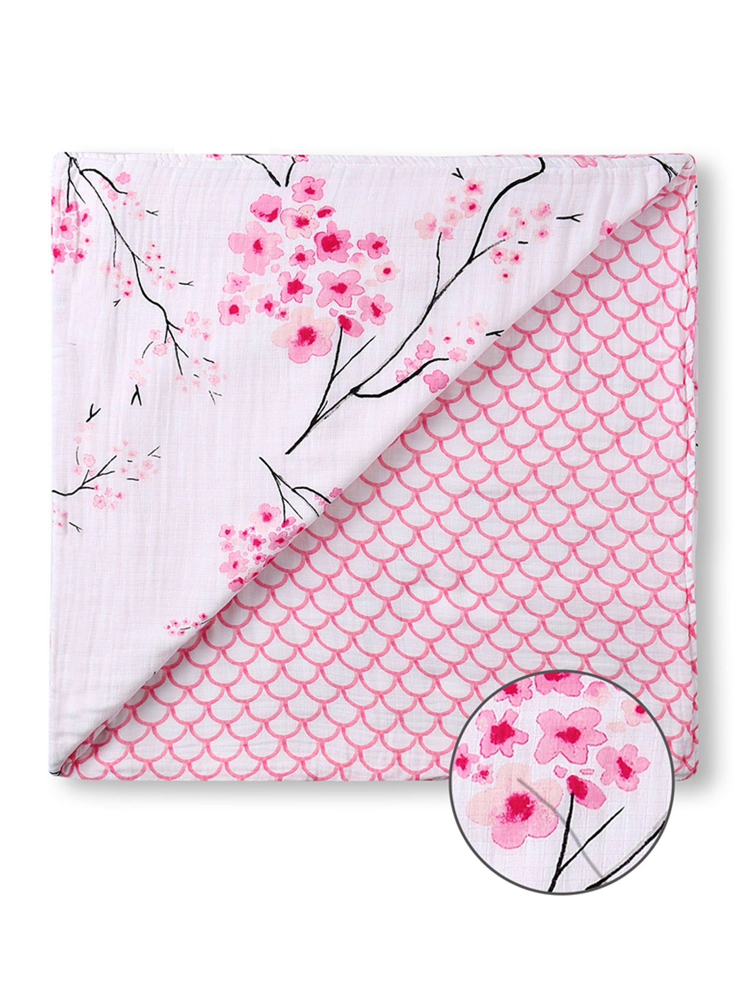 Organic Snug Blanket - Cherry Blossom Refurbished - Malabar Baby refurbished available on Cerqular