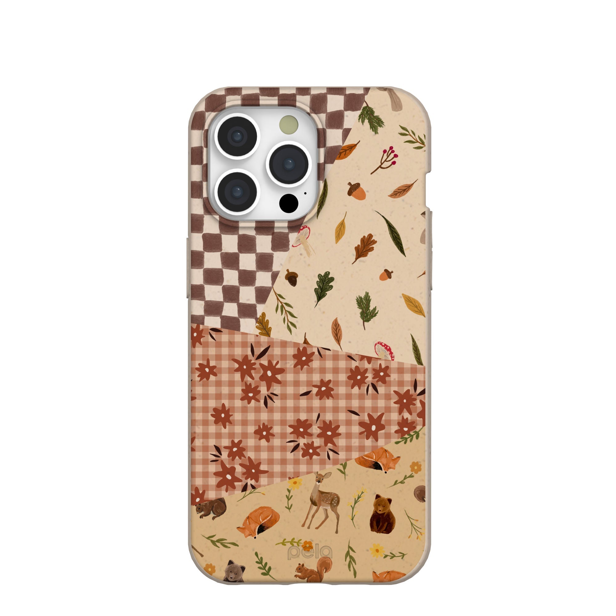 Seashell Autumn Quilt iPhone 15 Pro Max Case Refurbished - Pela Case refurbished available on Cerqular