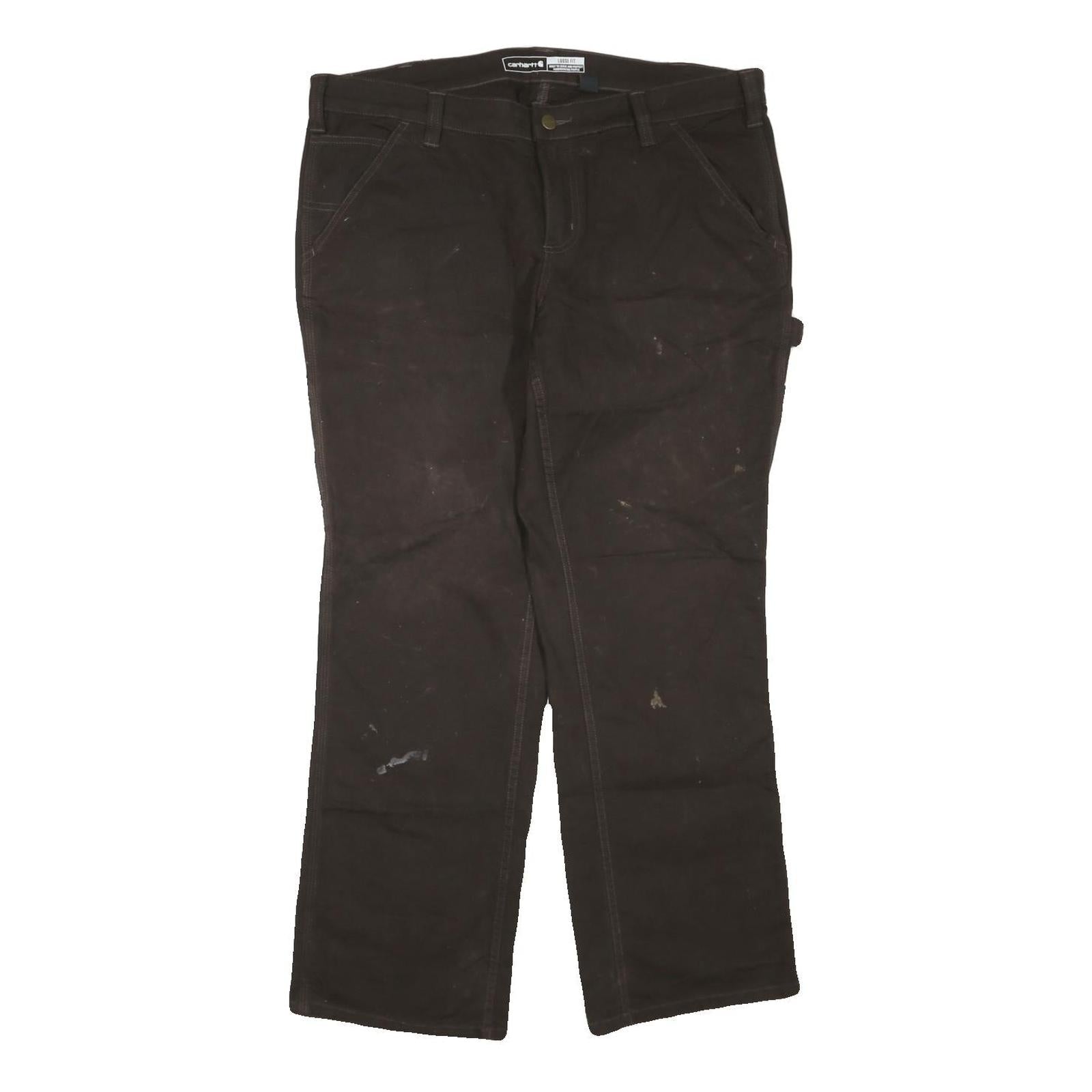 CARHARTT Womens Jeans Black Regular Straight Denim W38 L30 Workwear Durable Refurbished - N/A refurbished available on Cerqular