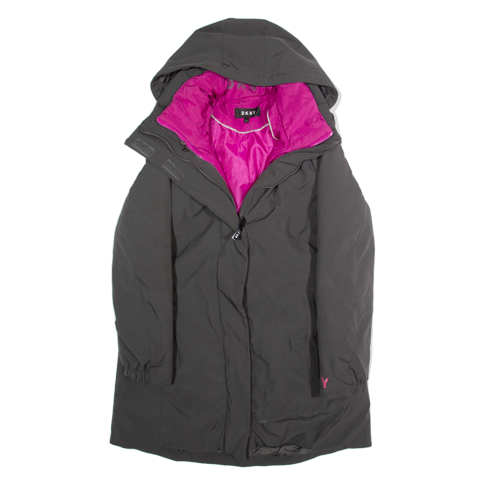 Buy DKNY Womens Parka Coat Grey Hooded M Refurbished - $61.09 DKNY Womens Parka Coat Grey Hooded M Refurbished - N/A refurbished available on Cerqular