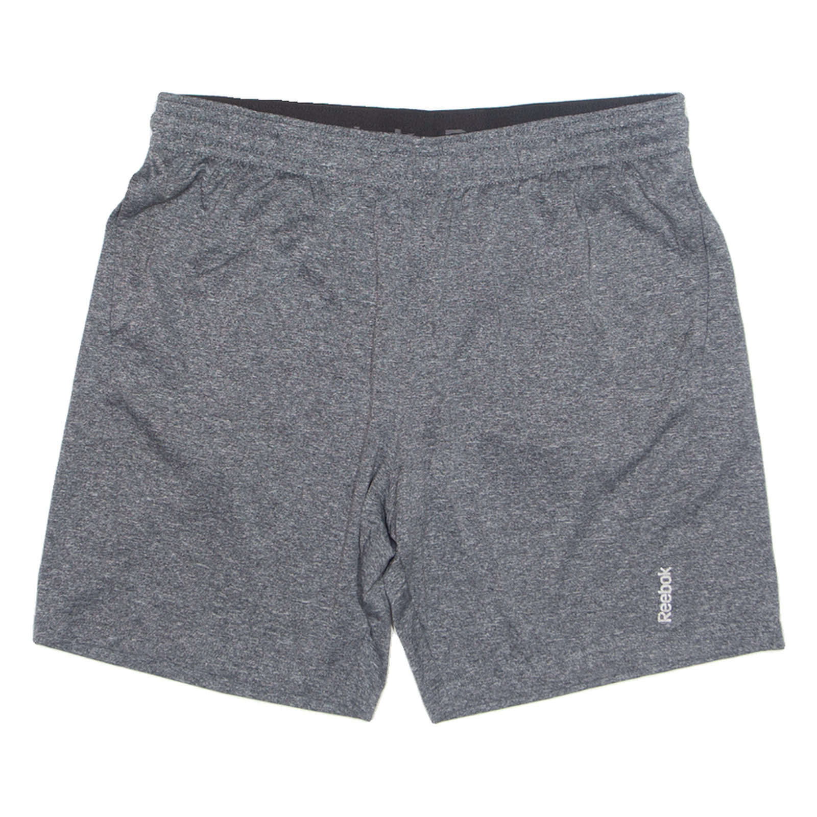 REEBOK Mens Sports Shorts Grey Relaxed L W34 Refurbished - N/A refurbished available on Cerqular