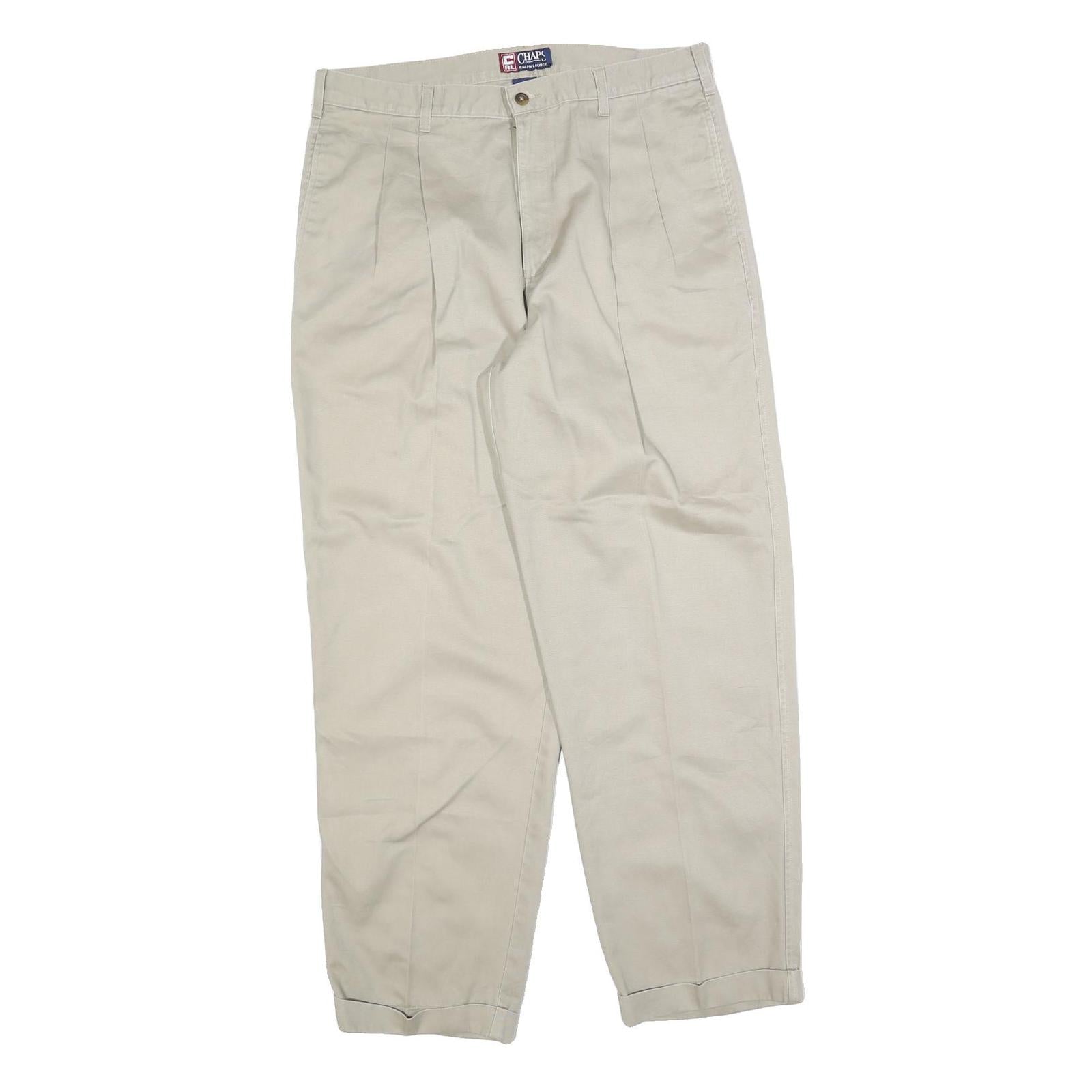 Buy CHAPS RALPH LAUREN Mens Cotton Blend Beige Regular Fit Straight Trousers W36 L32 Refurbished - $41.59 CHAPS RALPH LAUREN Mens Cotton Blend Beige Regular Fit Straight Trousers W36 L32 Refurbished - N/A refurbished available on Cerqular
