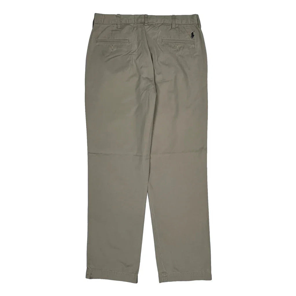 Polo By Ralph Lauren Chinos - 34W 30L Beige Cotton Refurbished - Thrifted (note: this is a term often used to describe second- refurbished available on Cerqular