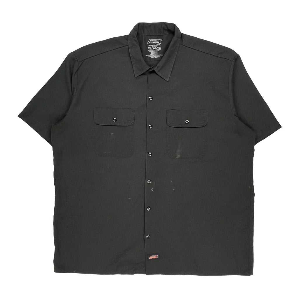 Temp Control Cooling Dickies Short Sleeve Shirt - XL Black Polyester Blend Refurbished - Thrifted (note: this is a term often used to describe second- refurbished available on Cerqular