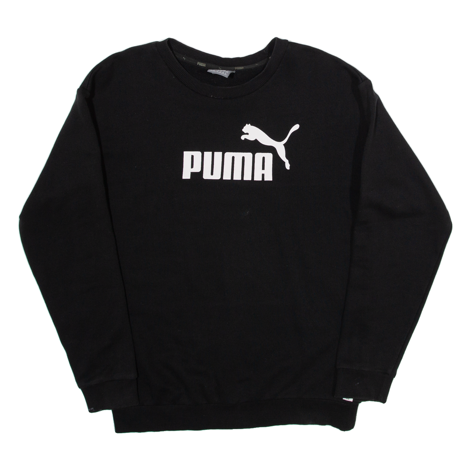 PUMA Womens Sweatshirt Black UK 8 Refurbished - N/A refurbished available on Cerqular