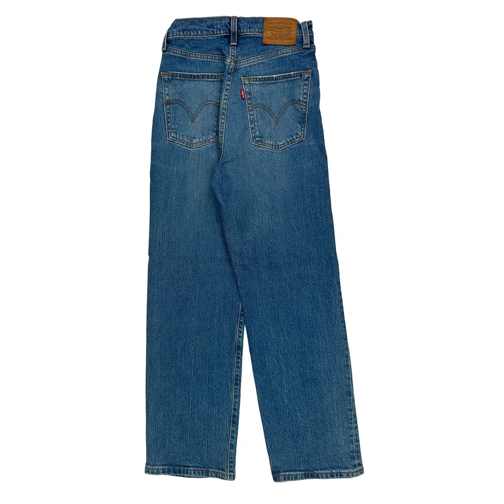 Levis Jeans - 25W UK 8 Blue Cotton Refurbished - Thrifted (note: this is a term often used to describe second- refurbished available on Cerqular