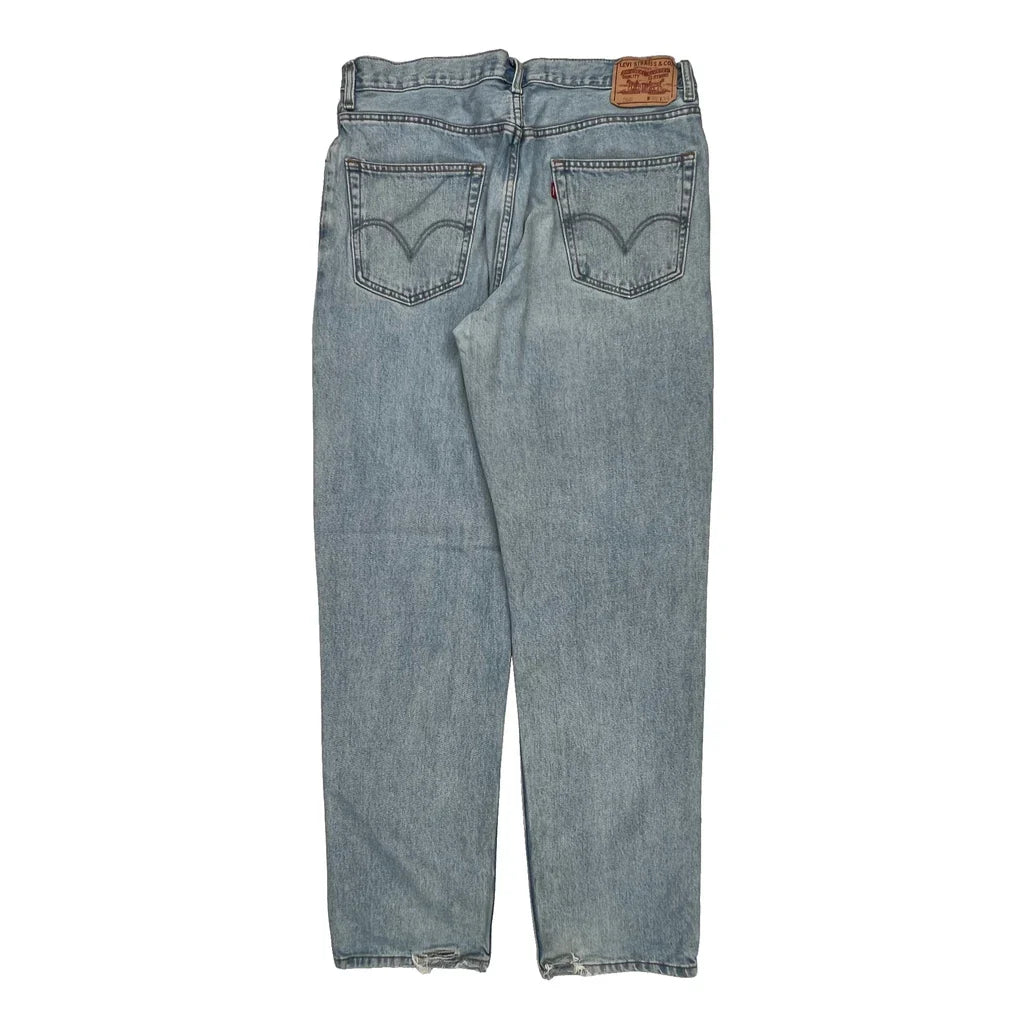 Levis 550 Jeans - 34W 32L Light Wash Cotton Refurbished - Thrifted (note: this is a term often used to describe second- refurbished available on Cerqular