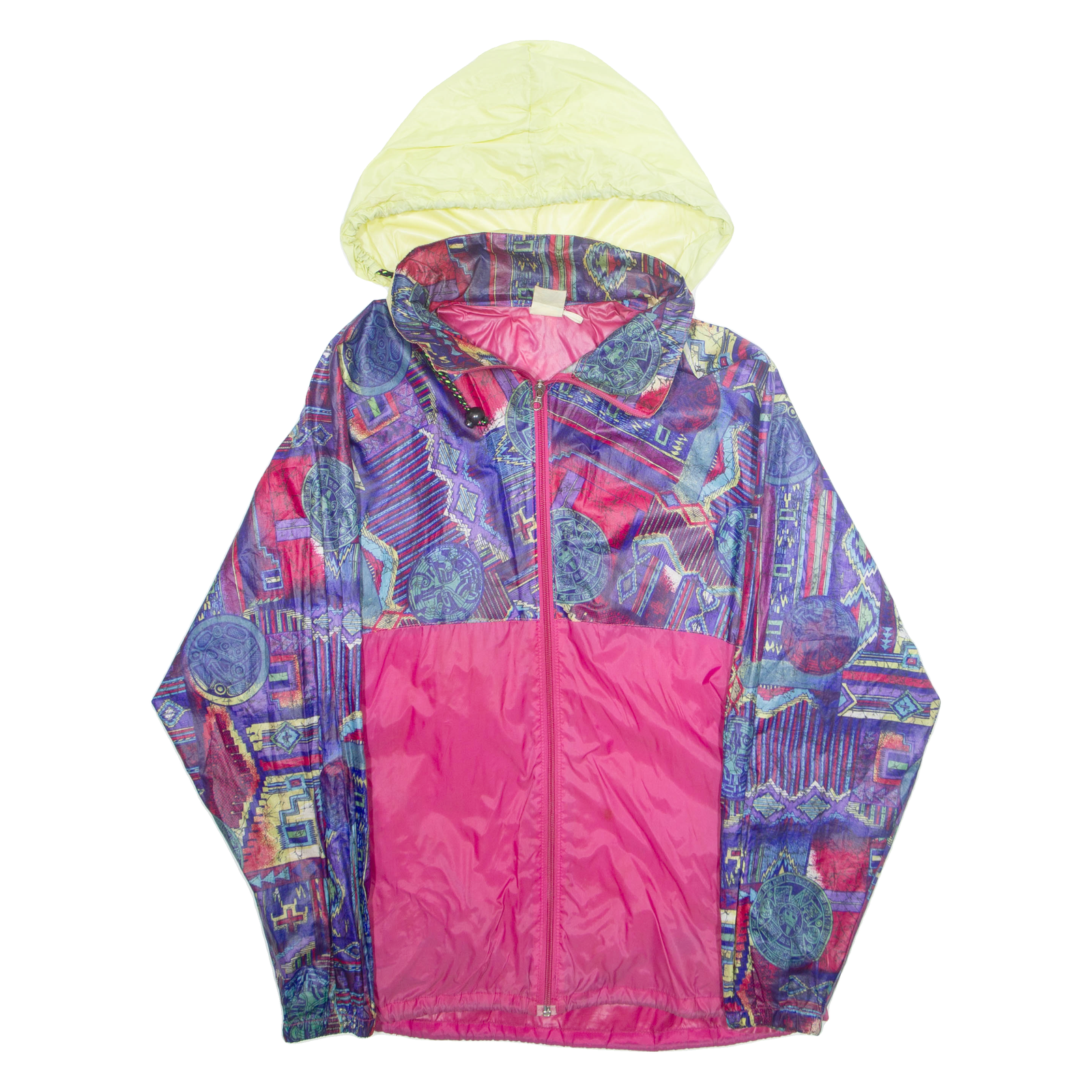 Buy Womens Rain Jacket Pink Hooded Crazy Pattern L Refurbished - $36.39 Womens Rain Jacket Pink Hooded Crazy Pattern L Refurbished - N/A refurbished available on Cerqular