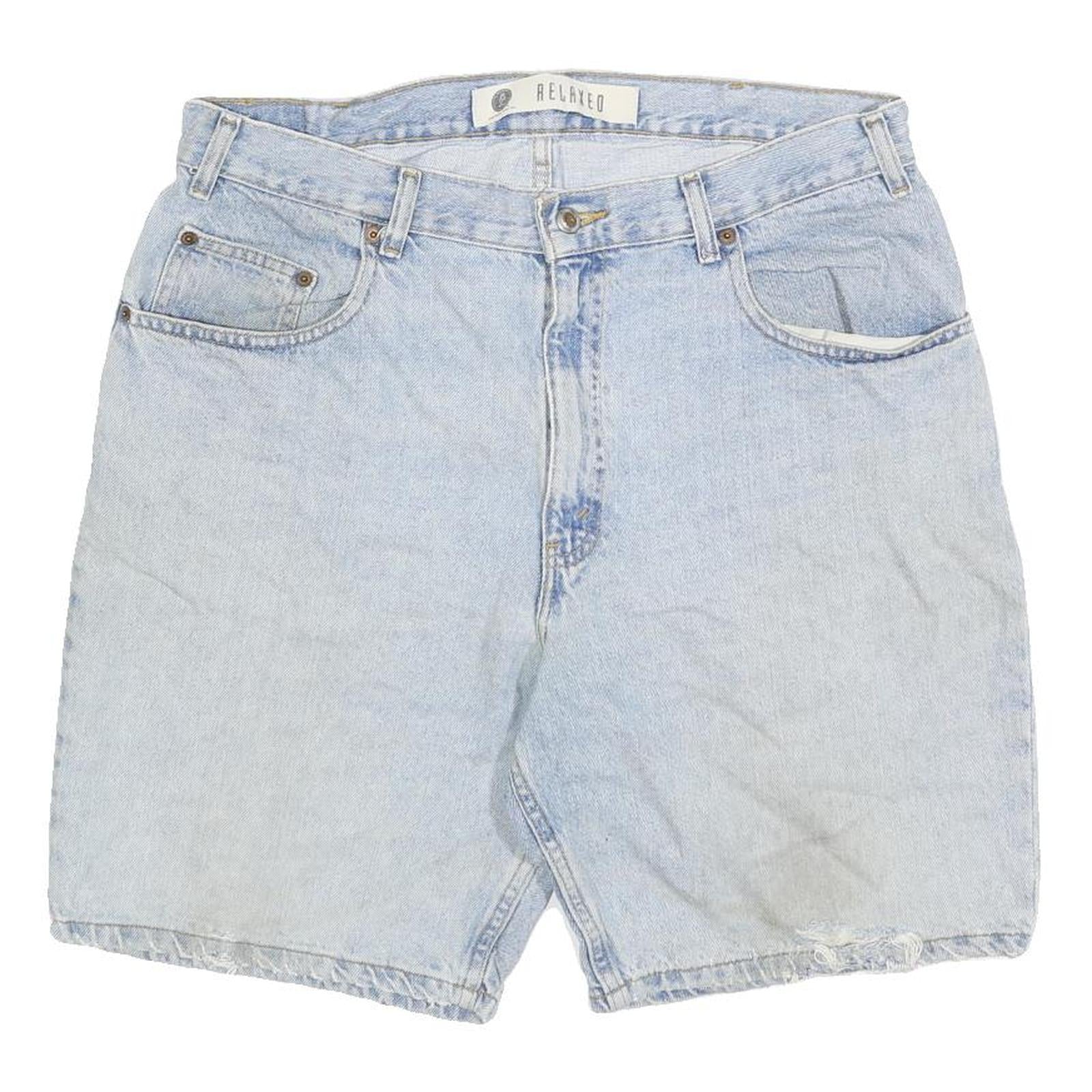 ARIZONA JEAN COMPANY Mens Shorts Blue Casual L W36 Cotton Blend Relaxed Fit Refurbished - N/A refurbished available on Cerqular