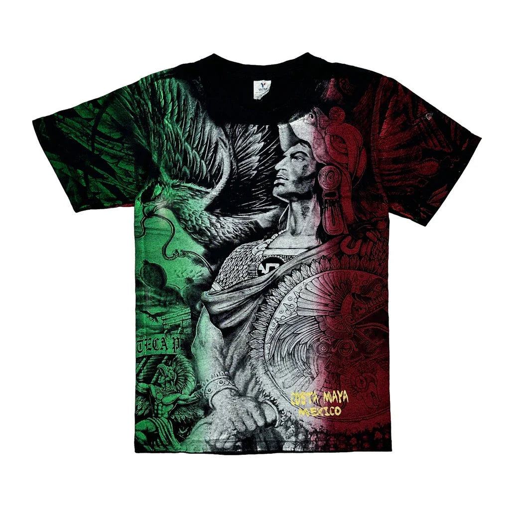 Costa Maya Mexico Yazbek Graphic T-Shirt - Small Multicoloured Cotton Refurbished - Thrifted (note: this is a term often used to describe second- refurbished available on Cerqular