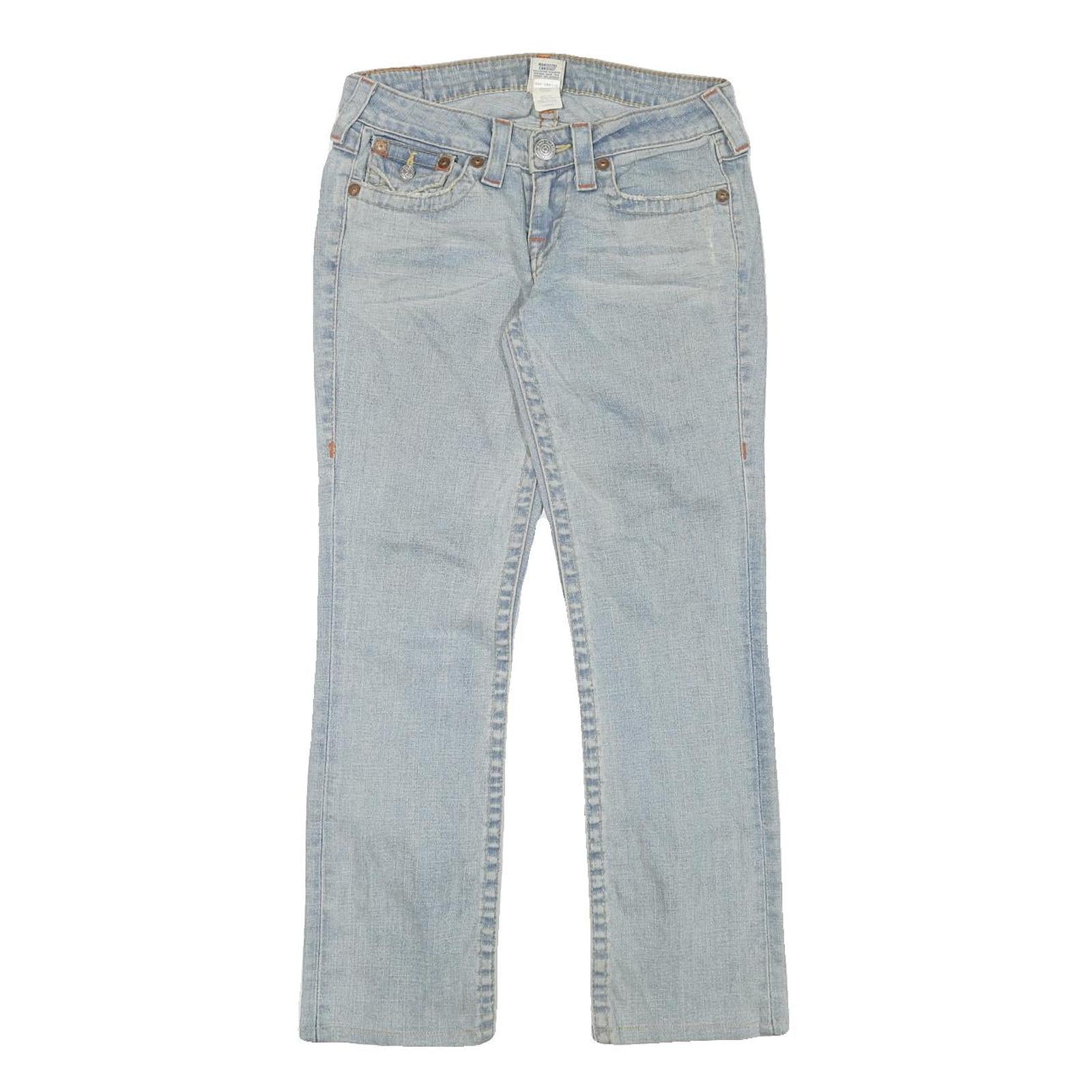TRUE RELIGION Womens Jeans Blue Regular Bootcut Denim Light W28 L28 Stylish Refurbished - N/A refurbished available on Cerqular