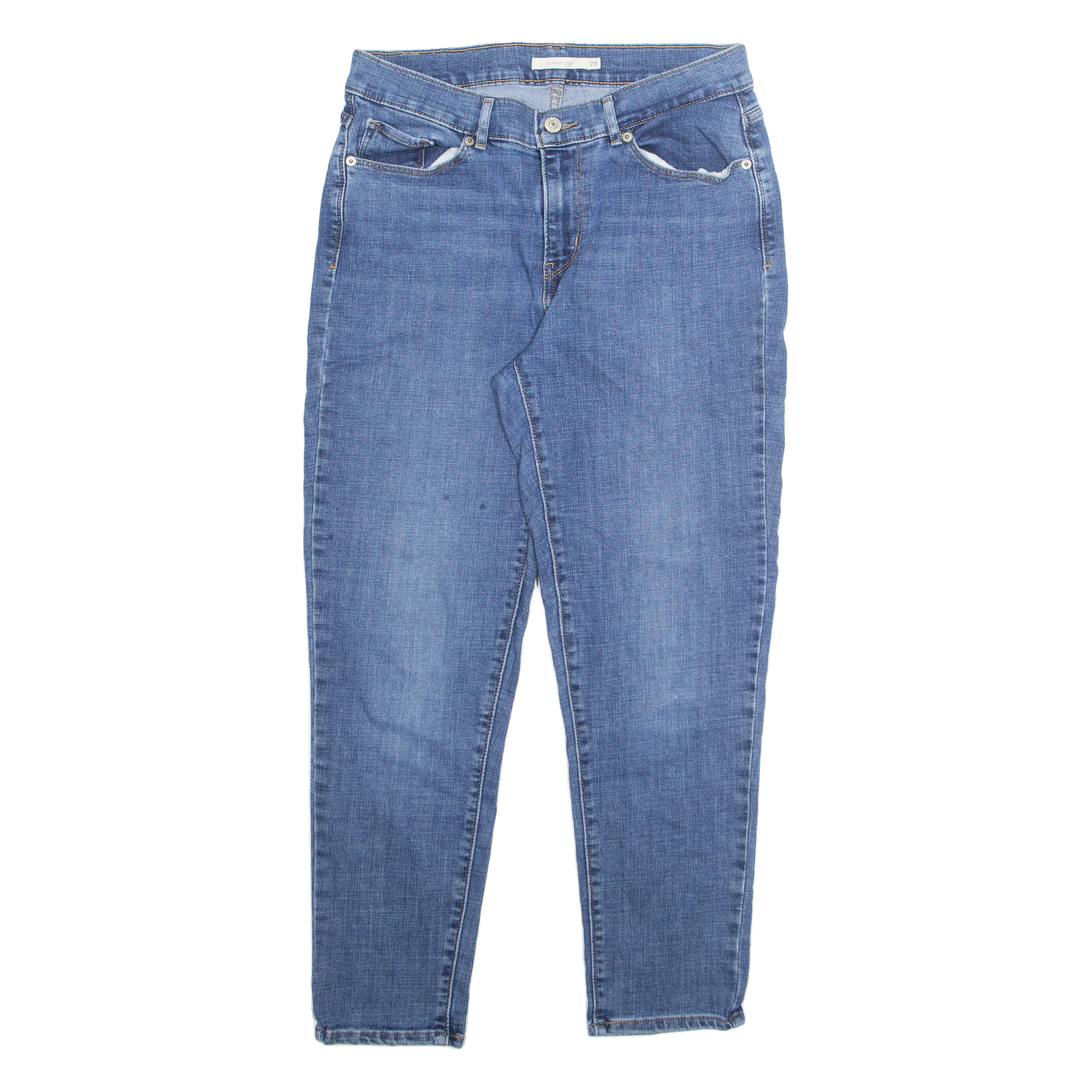LEVI'S Womens Jeans Blue Slim Tapered W29 L26 Refurbished - N/A refurbished available on Cerqular