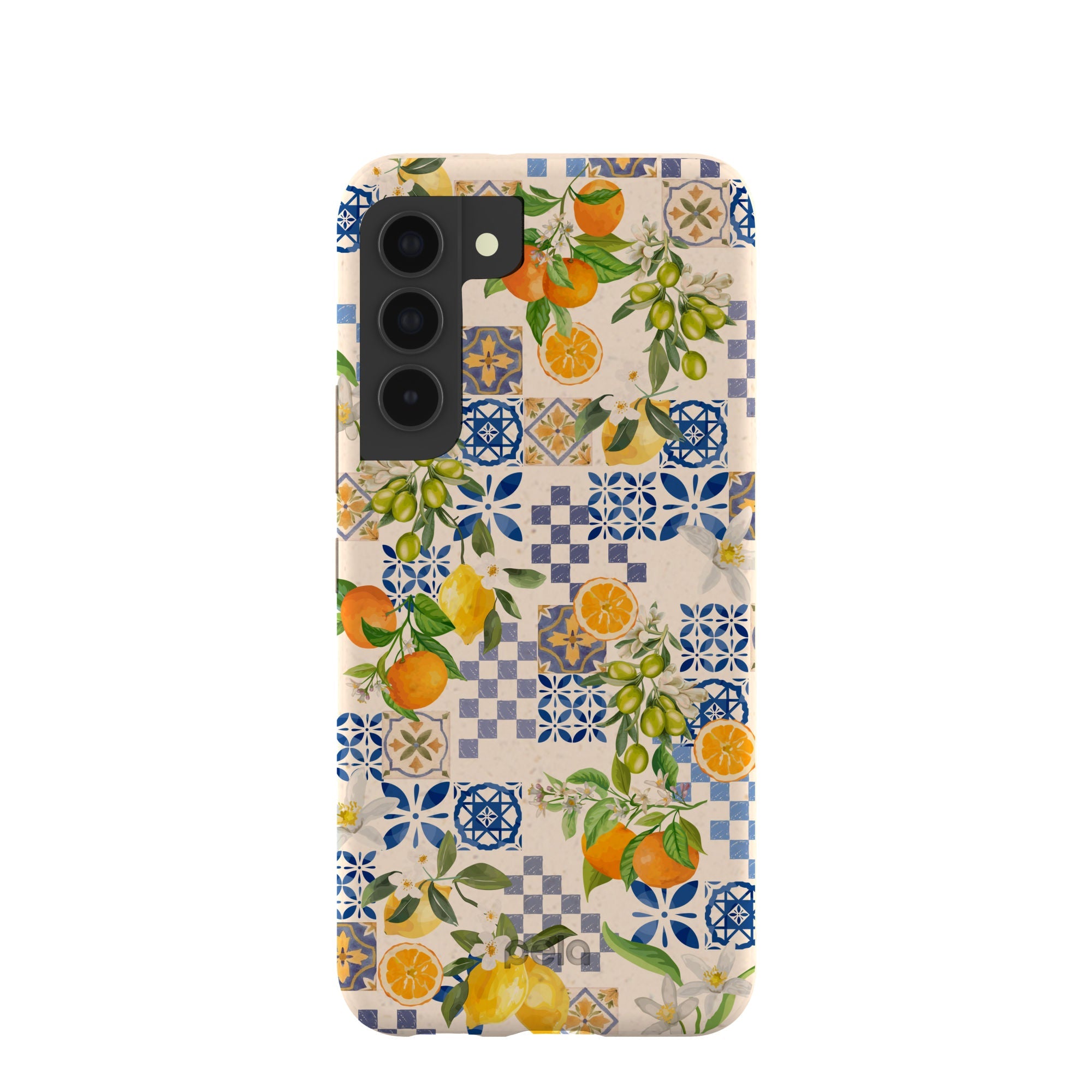 Seashell Amalfi Fruits Samsung Galaxy S22 Case Refurbished - Pela Case refurbished available on Cerqular