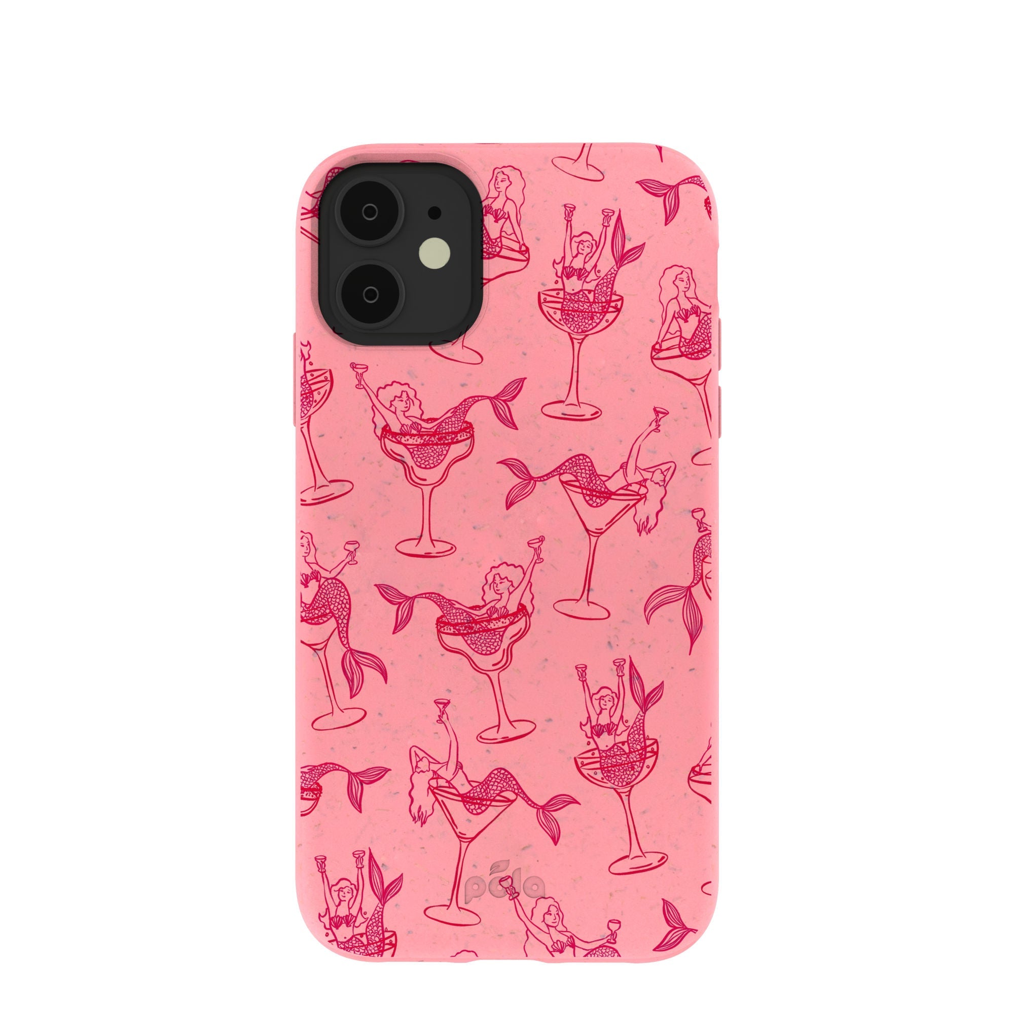 Bubblegum Pink Mermaid Cocktail iPhone 11 Case Refurbished - Pela Case refurbished available on Cerqular