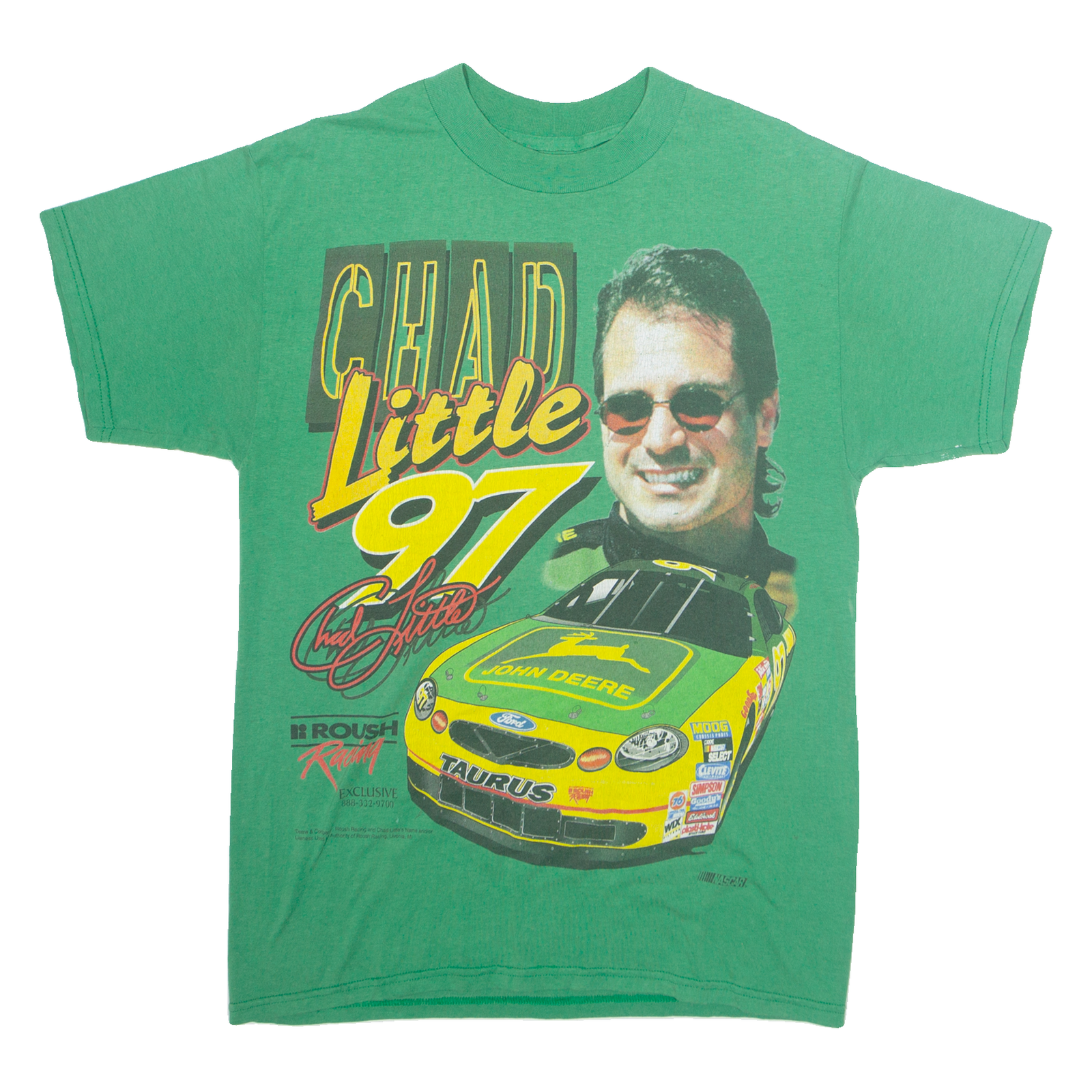Chad Little 97 Nascar Mens T-Shirt Green USA M Refurbished - N/A refurbished available on Cerqular