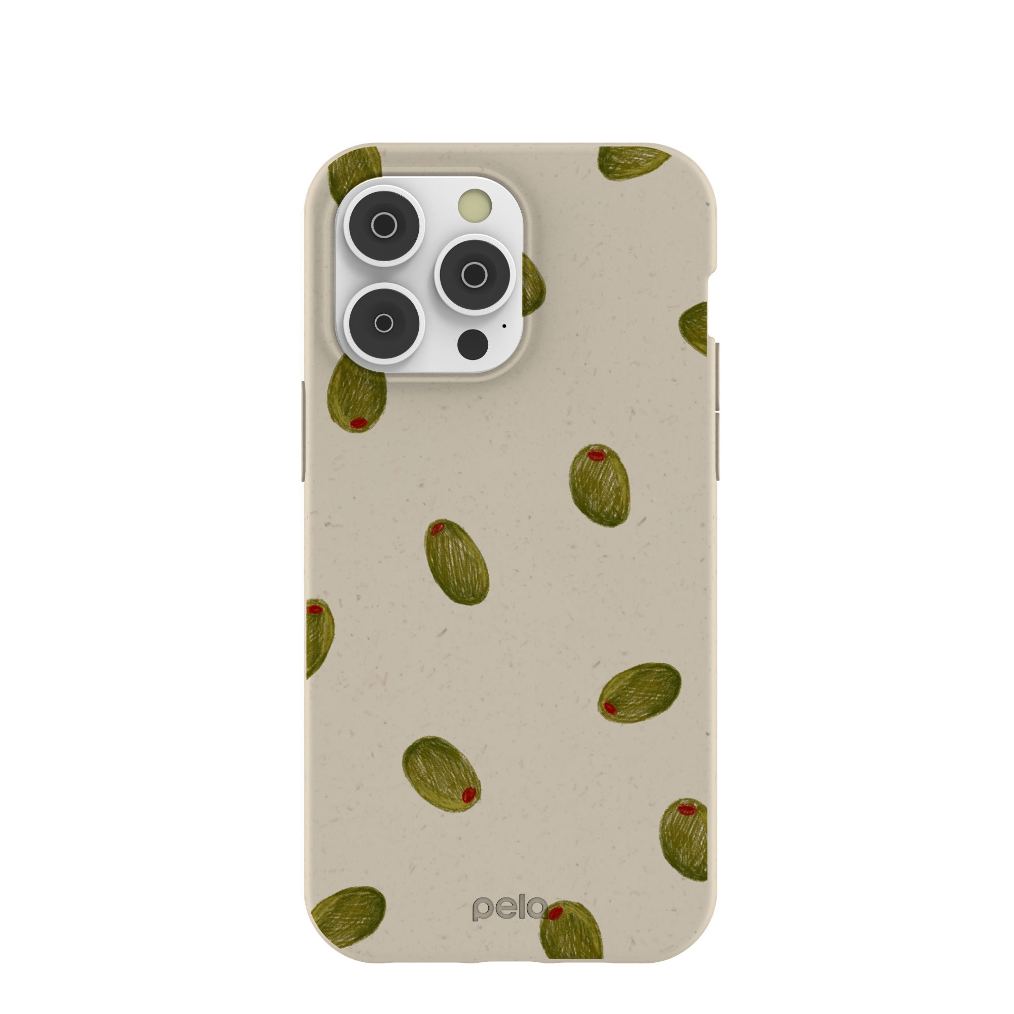 London Fog Olive Party iPhone 14 Pro Max Case Refurbished - Pela Case refurbished available on Cerqular