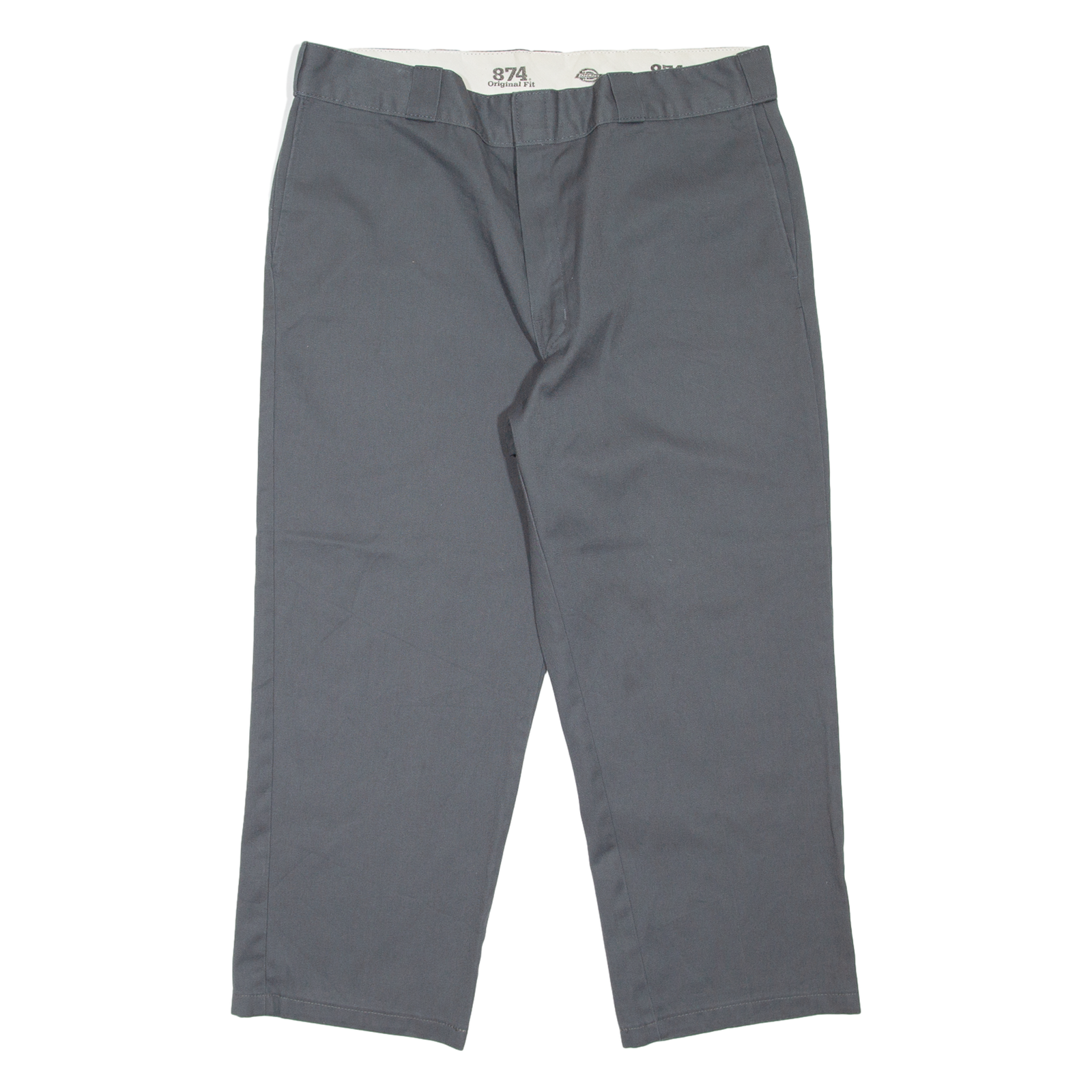 DICKIES 874 Workwear Mens Trousers Grey Regular Straight W38 L25 Refurbished - N/A refurbished available on Cerqular