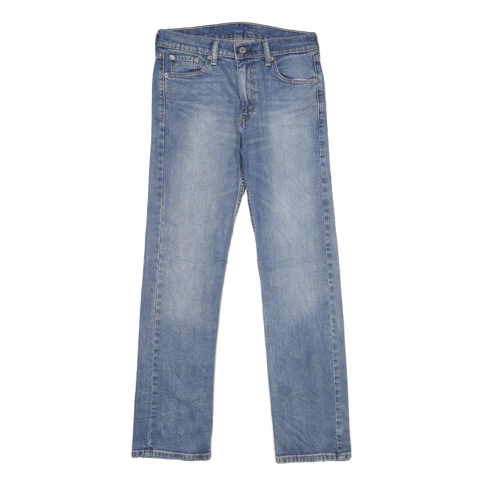 LEVI'S 513 Mens Jeans Blue Slim Straight Denim Light W30 L32 Classic Cotton Refurbished - N/A refurbished available on Cerqular