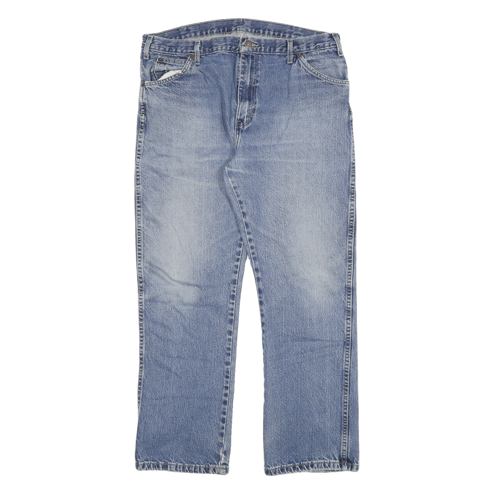 DICKIES Mens Regular Fit Blue Denim Jeans W36 L29 Classic Cotton Blend Zip Refurbished - N/A refurbished available on Cerqular