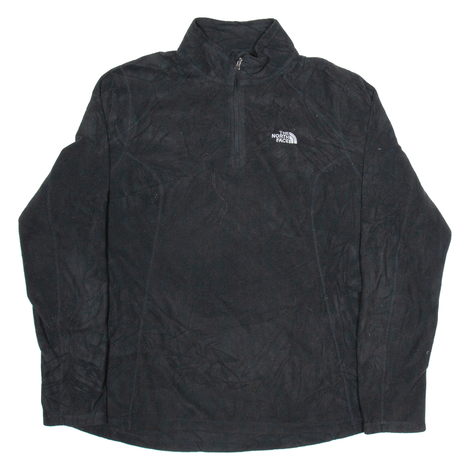 THE NORTH FACE Womens Fleece Black 1/4 Zip Tight Knit L Refurbished - N/A refurbished available on Cerqular