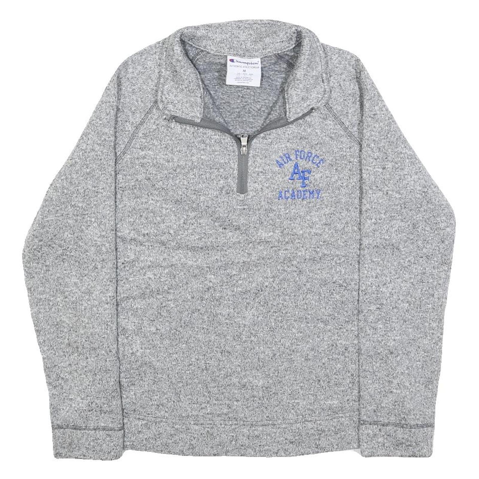 Buy CHAMPION Womens Grey Patterned Jumper 1/4 Zip Pullover S Air Force Academy Refurbished - $46.79 CHAMPION Womens Grey Patterned Jumper 1/4 Zip Pullover S Air Force Academy Refurbished - N/A refurbished available on Cerqular