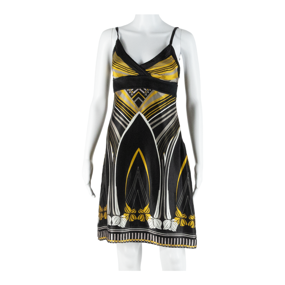 TED BAKER Womens Mini Dress Black Silk Striped Sleeveless Short S Refurbished - N/A refurbished available on Cerqular