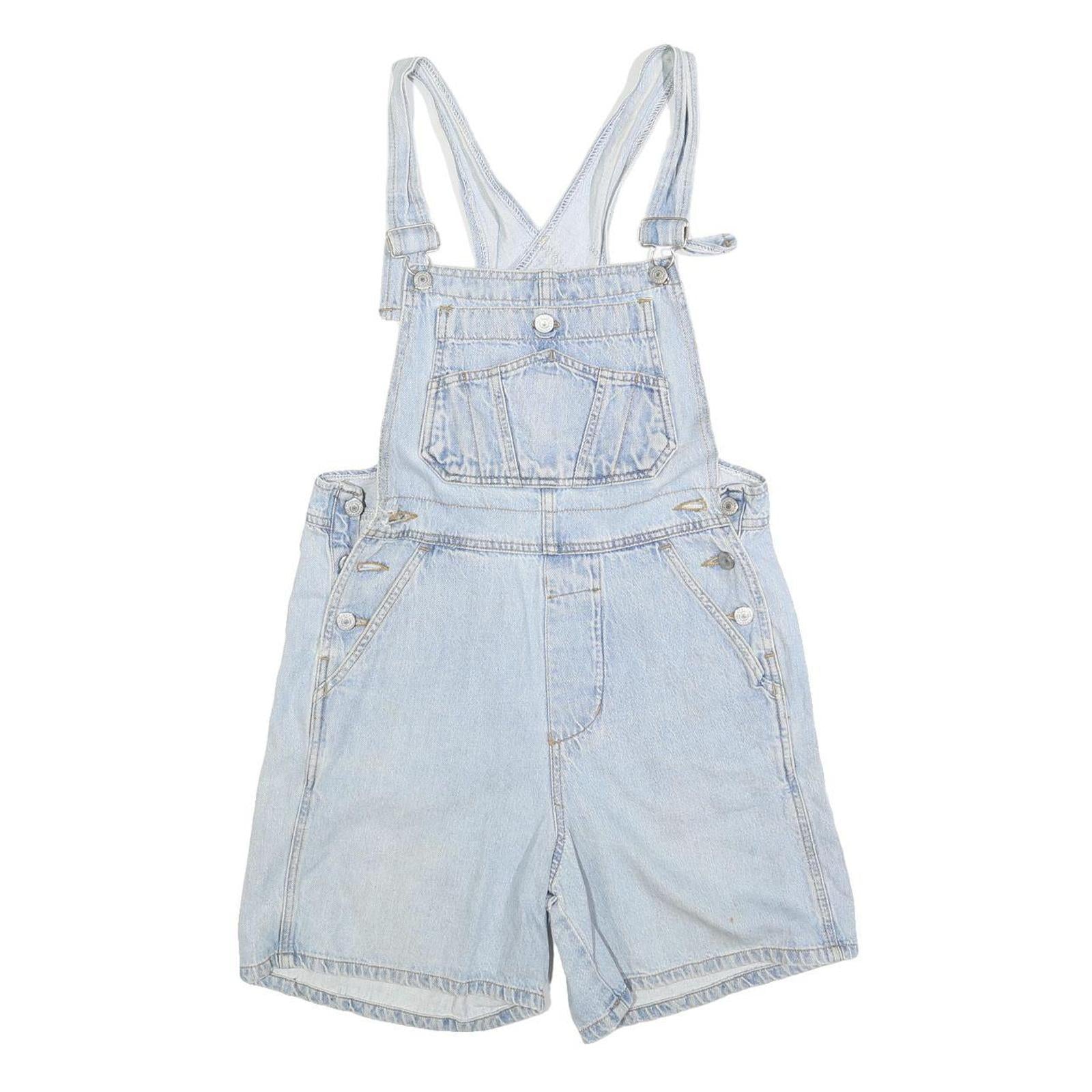 MEMPHIS Womens Blue Dungarees Loose Denim Plain M W30 L5 Casual Summer Refurbished - N/A refurbished available on Cerqular