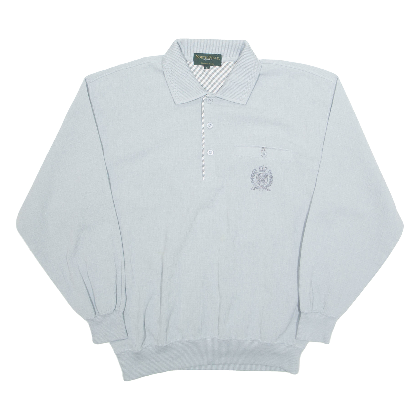 NORTHFIELD SPORTS Mens Polo Shirt Grey Long Sleeve L Refurbished - N/A refurbished available on Cerqular