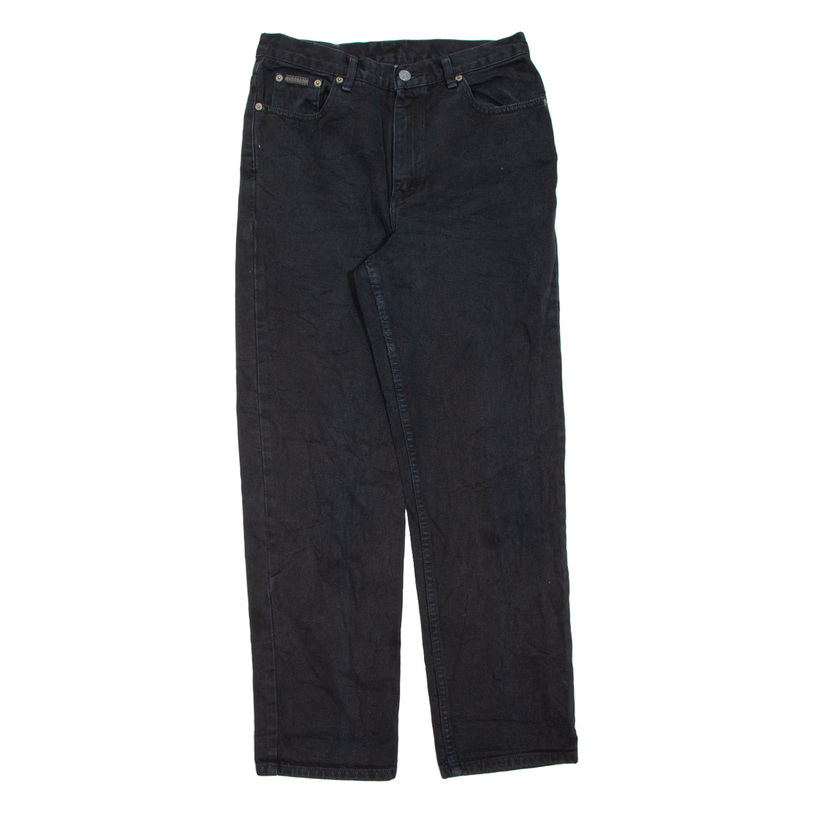 CALVIN KLEIN JEANS Womens Jeans Black Regular Straight W29 L29 Refurbished - N/A refurbished available on Cerqular