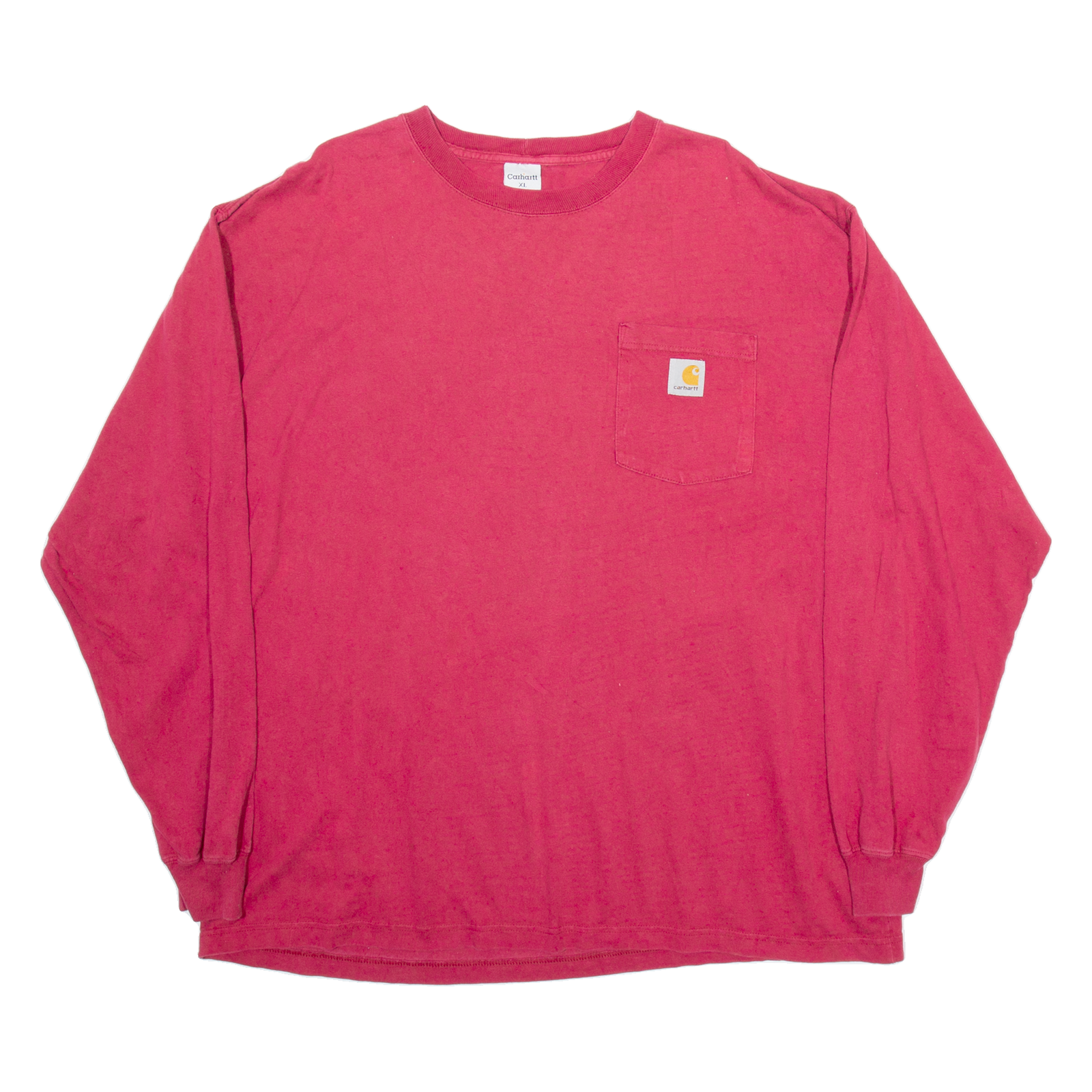 CARHARTT Mens T-Shirt Red Long Sleeve XL Refurbished - N/A refurbished available on Cerqular