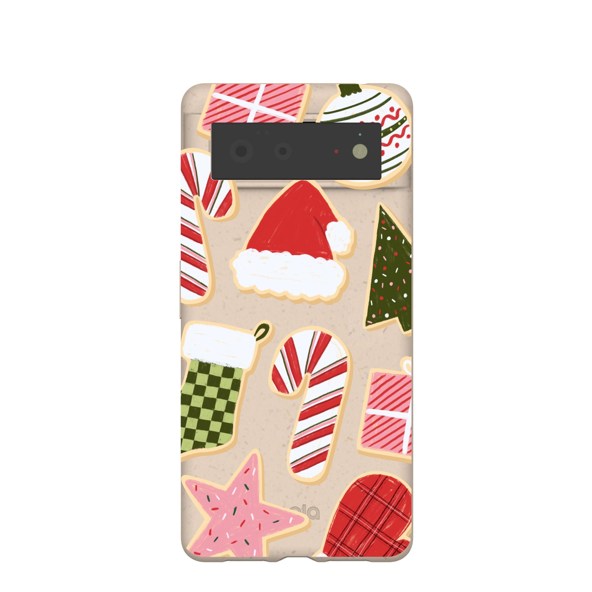 Seashell Festive Cookies Google Pixel 6 Case Refurbished - Pela Case refurbished available on Cerqular