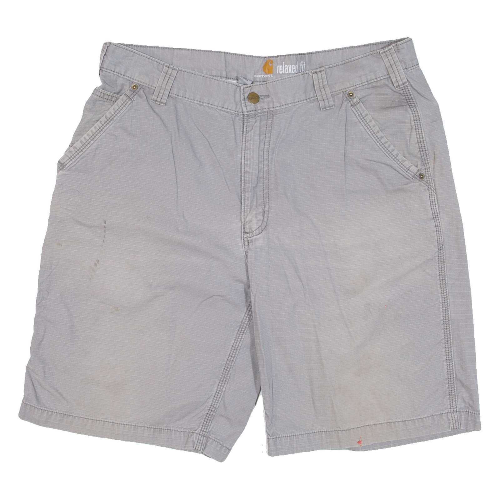 CARHARTT Mens Workwear Shorts Grey Relaxed L W36 Refurbished - N/A refurbished available on Cerqular