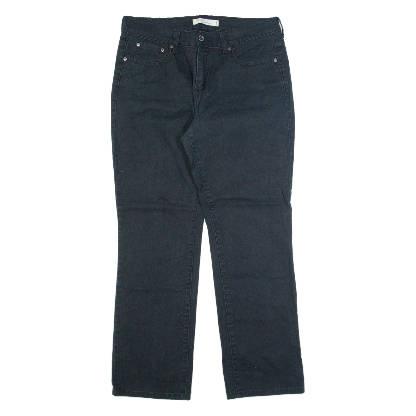 LEVI'S 505 Womens Trousers Black Regular Straight W32 L30 Refurbished - N/A refurbished available on Cerqular