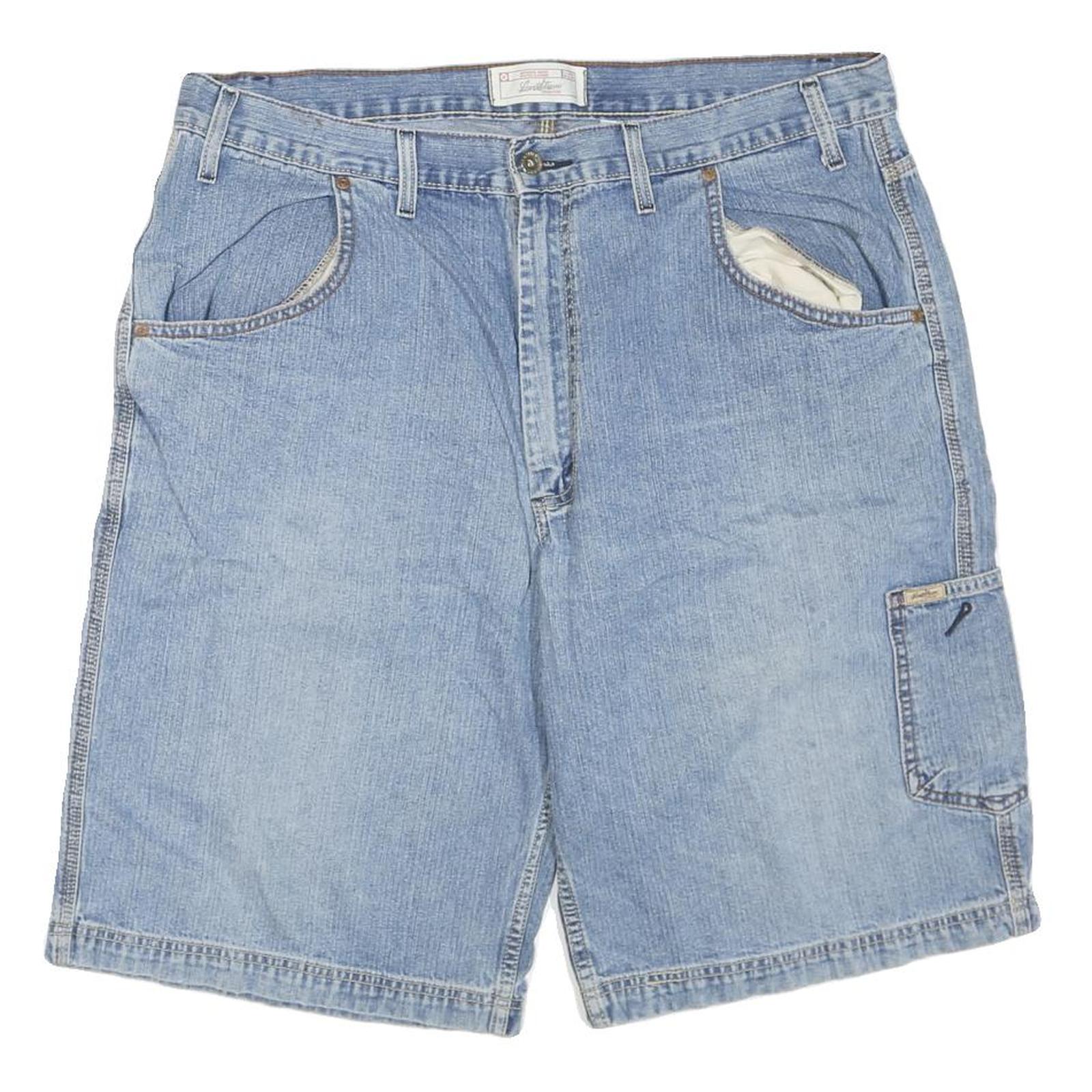 LEVI'S Mens Denim Shorts Light Blue XL W40 Casual Cotton Blend Classic Fit Refurbished - N/A refurbished available on Cerqular
